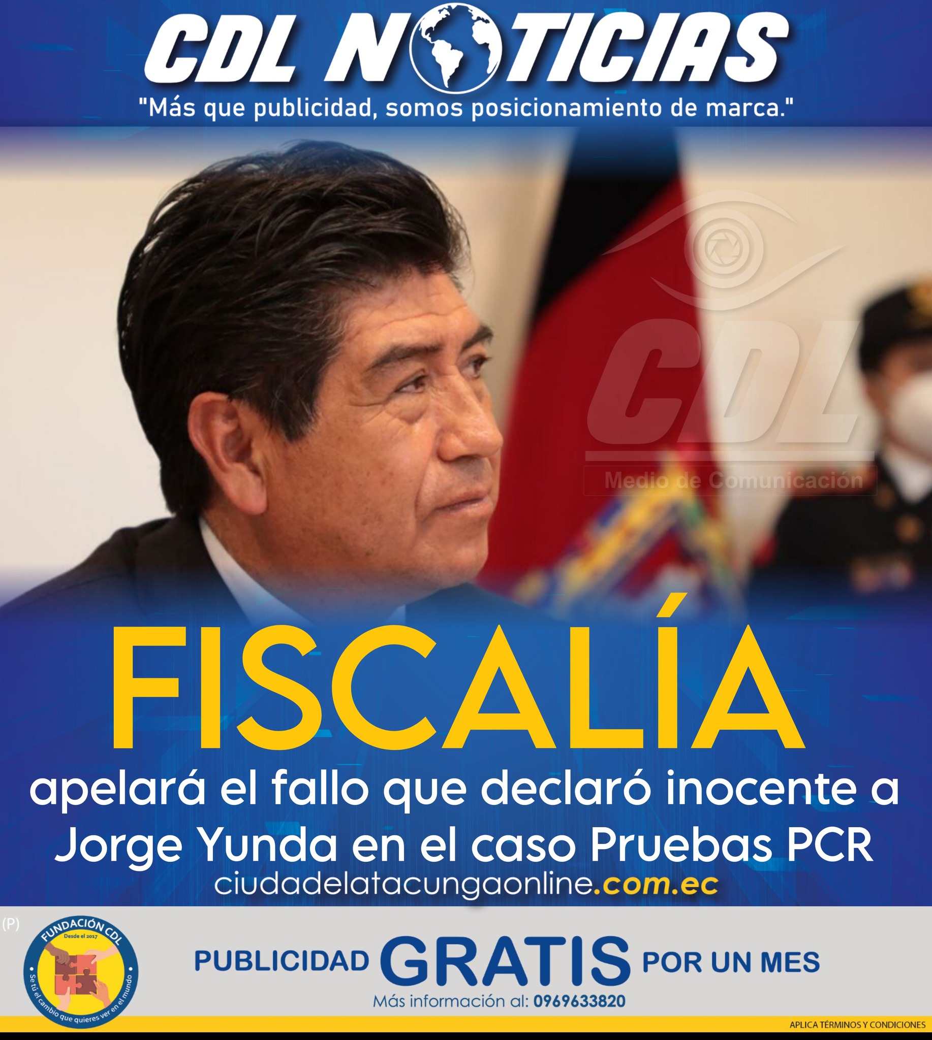 La Fiscalía apelará el fallo que declaró inocente a Jorge Yunda en el caso Pruebas PCR