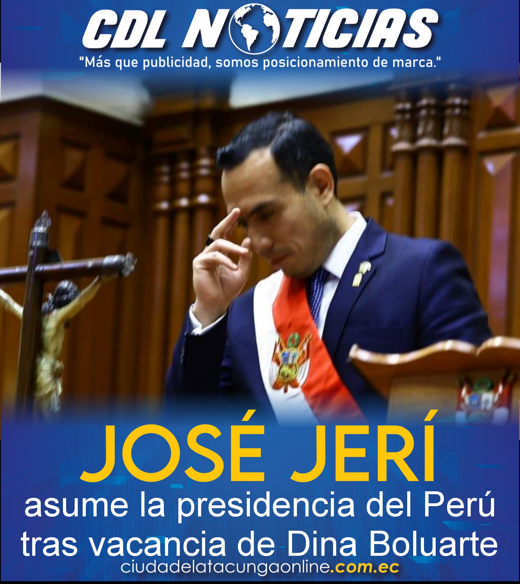 José Jerí asume la presidencia del Perú tras vacancia de Dina Boluarte​​​​​