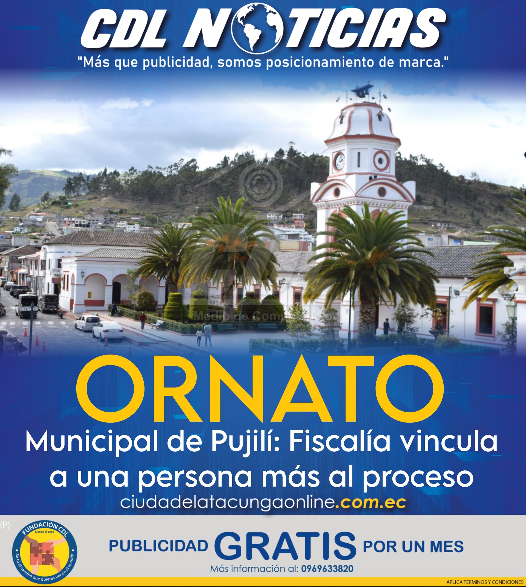 Caso ornato Municipal de Pujilí: Fiscalía vincula a una persona más al proceso