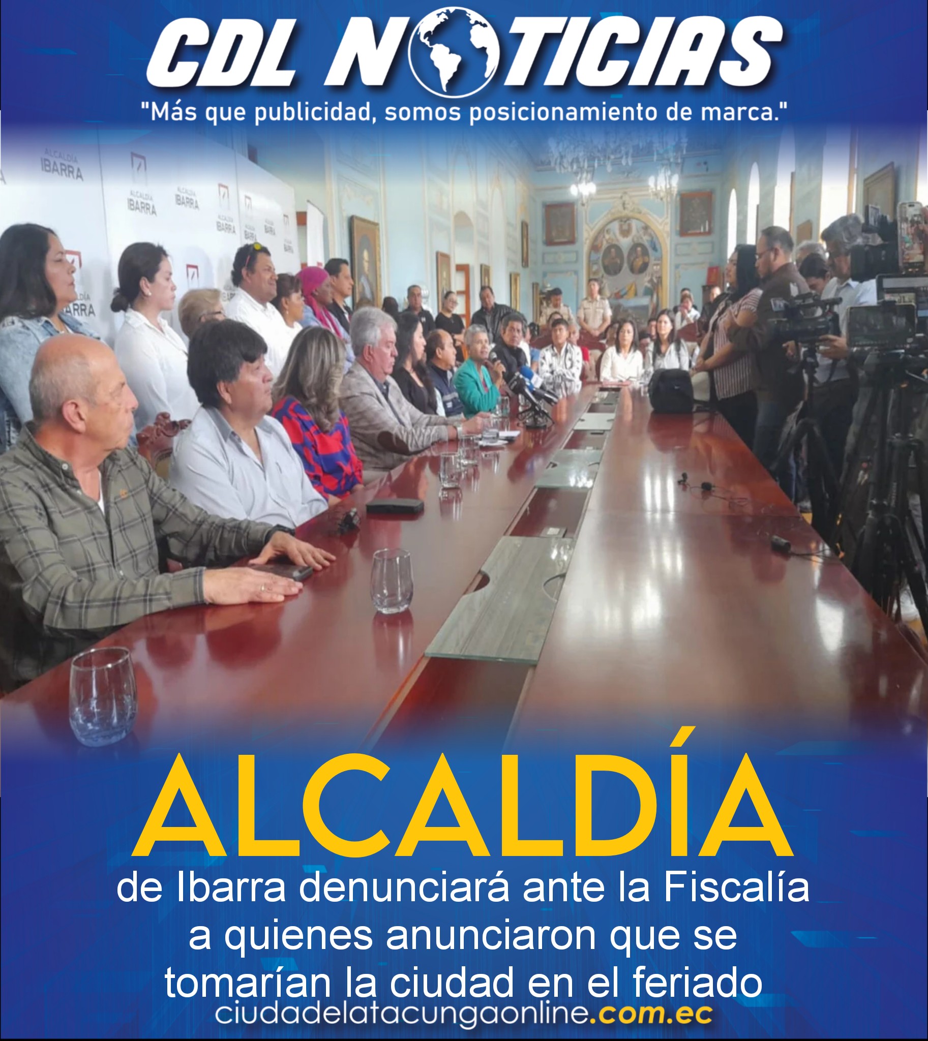 Alcaldía de Ibarra denunciará ante la Fiscalía a quienes anunciaron que se tomarían la ciudad en el feriado