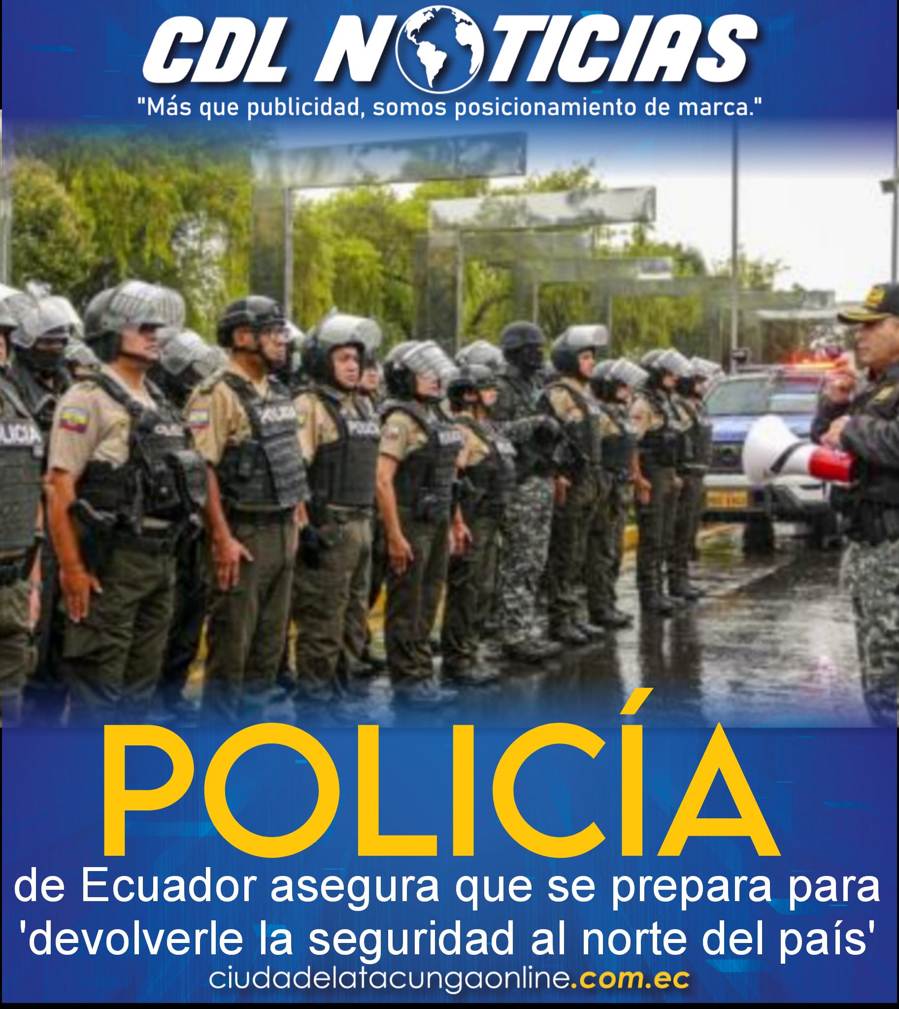 Policía de Ecuador asegura que se prepara para ‘devolverle la seguridad al norte del país’