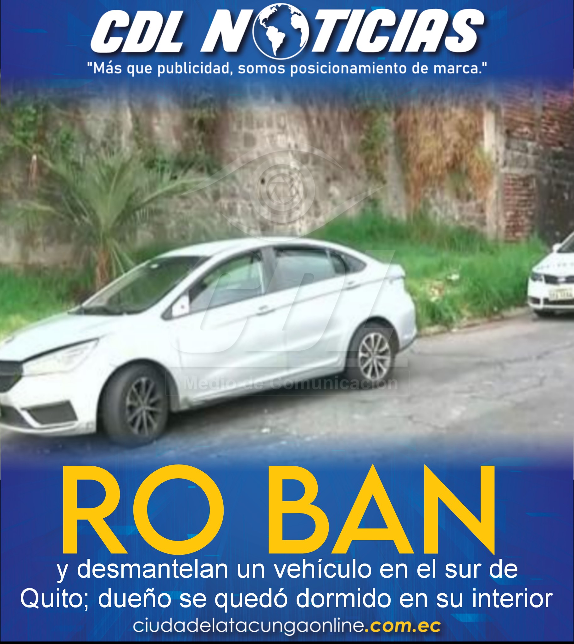 Hombre fue asaltado mientras dormía al interior de su vehículo en el sur de Quito