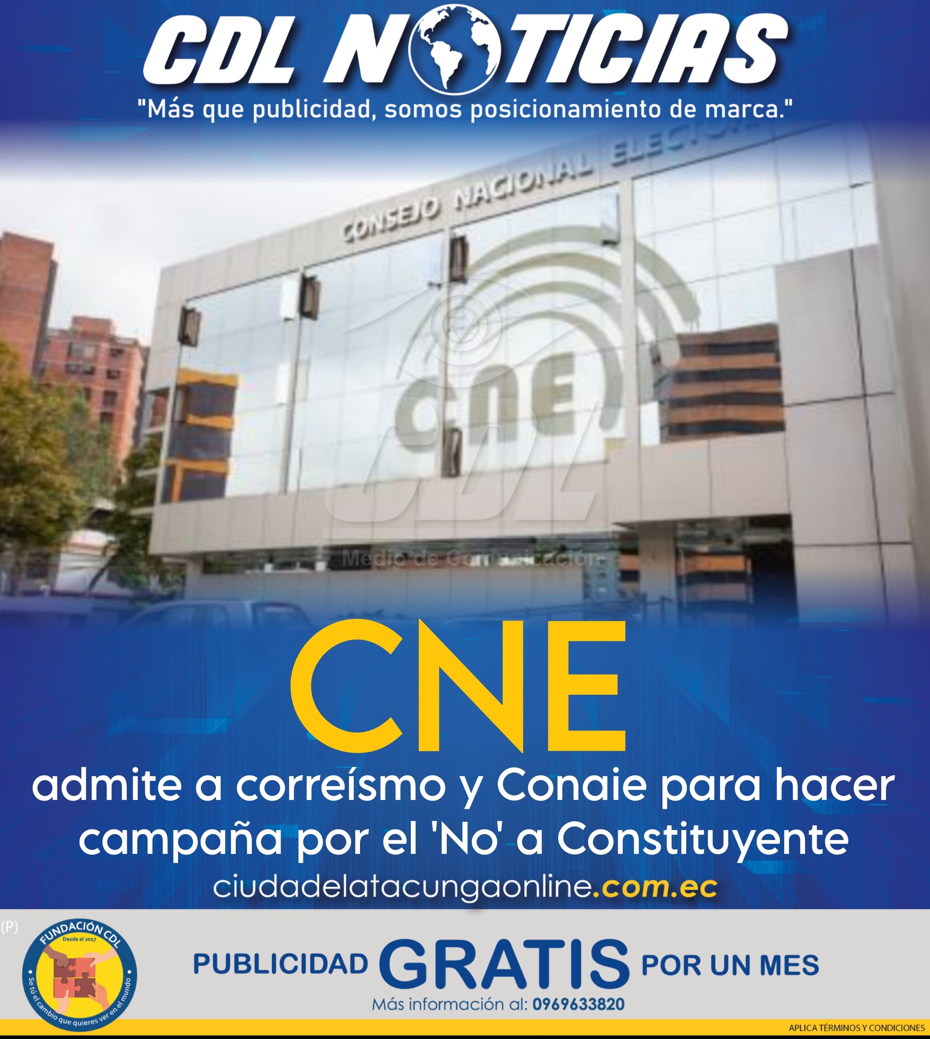 CNE admite a correísmo y Conaie para hacer campaña por el ‘No’ a Constituyente de Noboa