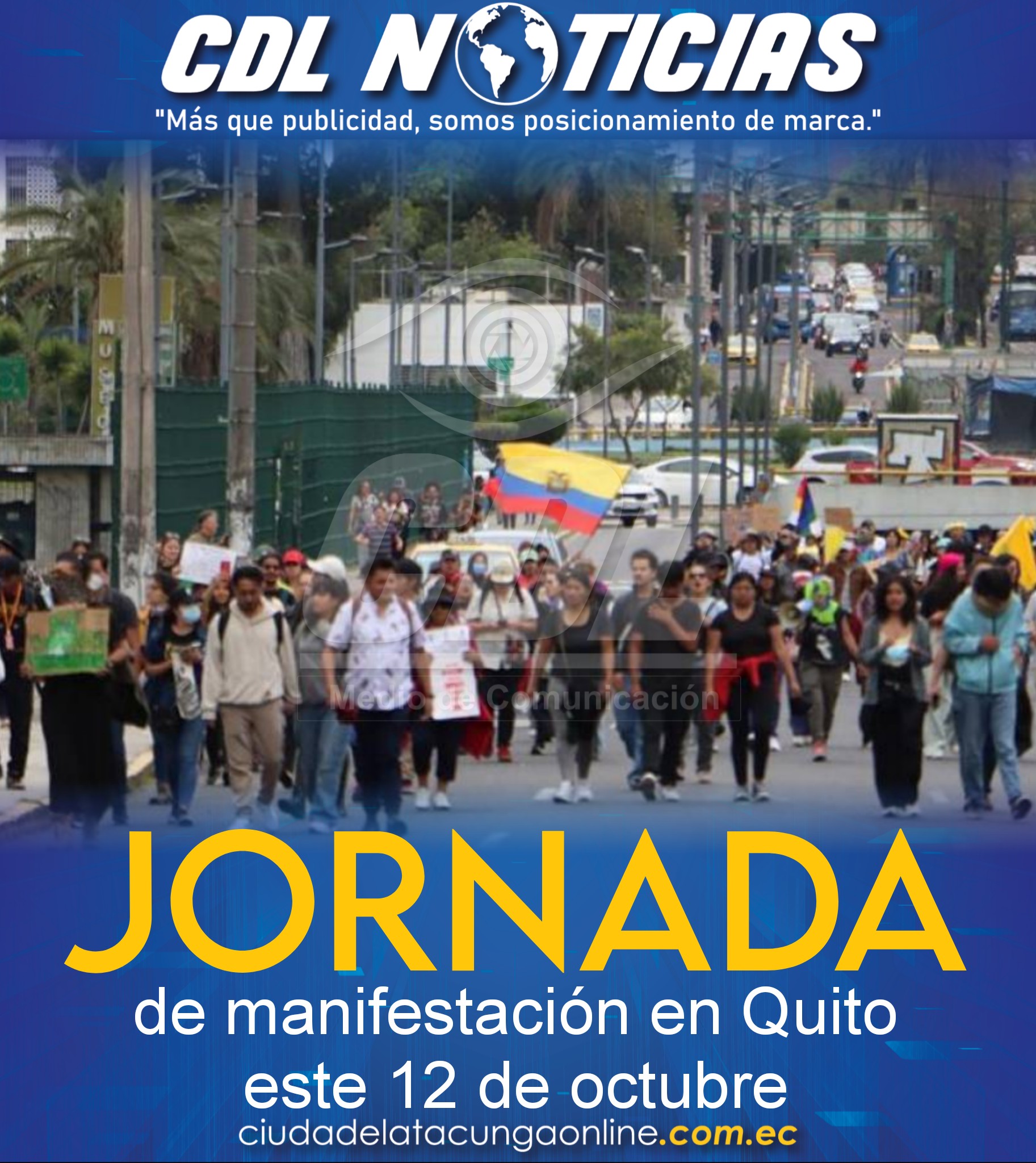 Jornada de manifestación en Quito este 12 de octubre