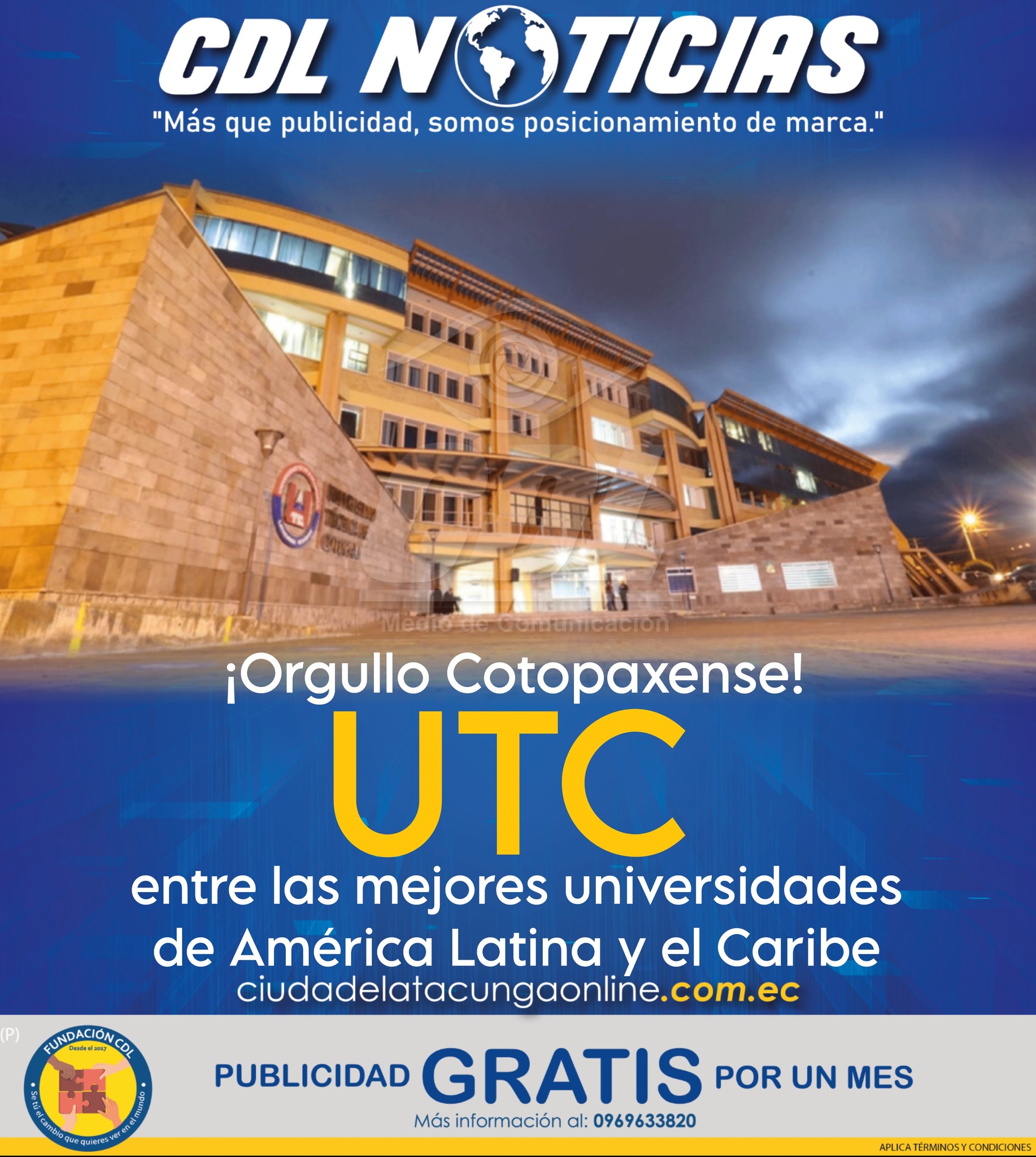 UTC entre las mejores universidades de América Latina y el Caribe