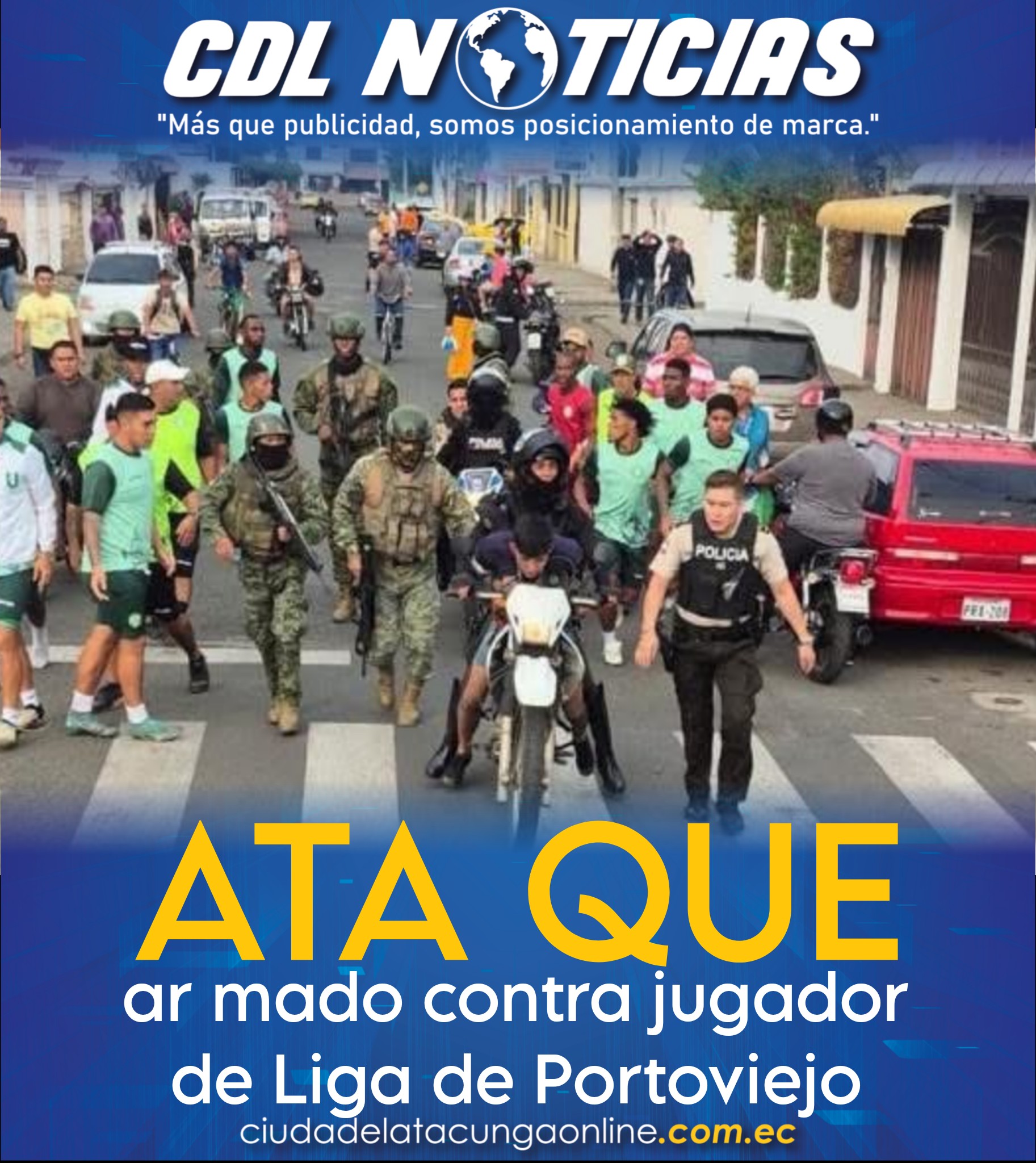 Ataque ar mado contra jugador de Liga de Portoviejo