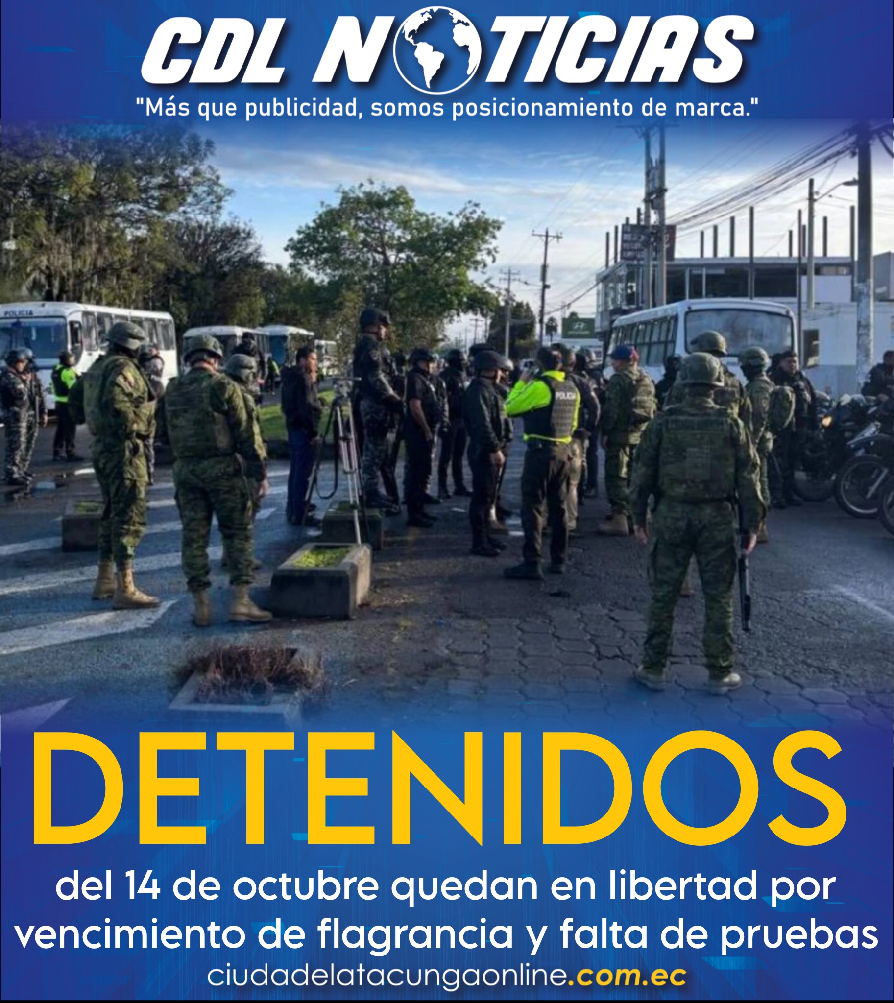 Imbabura: detenidos del 14 de octubre quedan en libertad por vencimiento de flagrancia y falta de pruebas