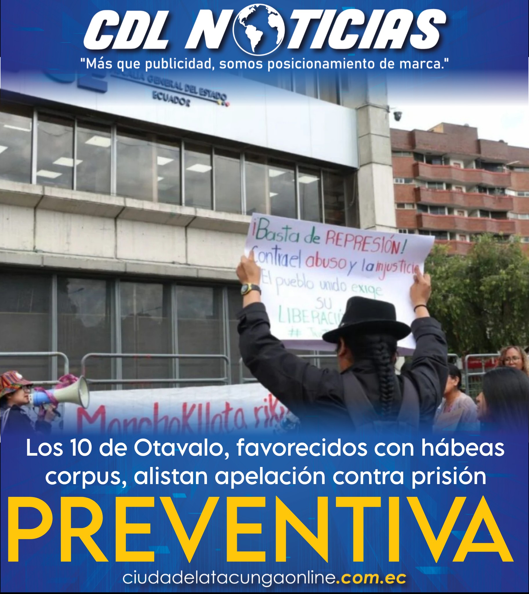 Los 10 de Otavalo, favorecidos con hábeas corpus, alistan apelación contra prisión preventiva
