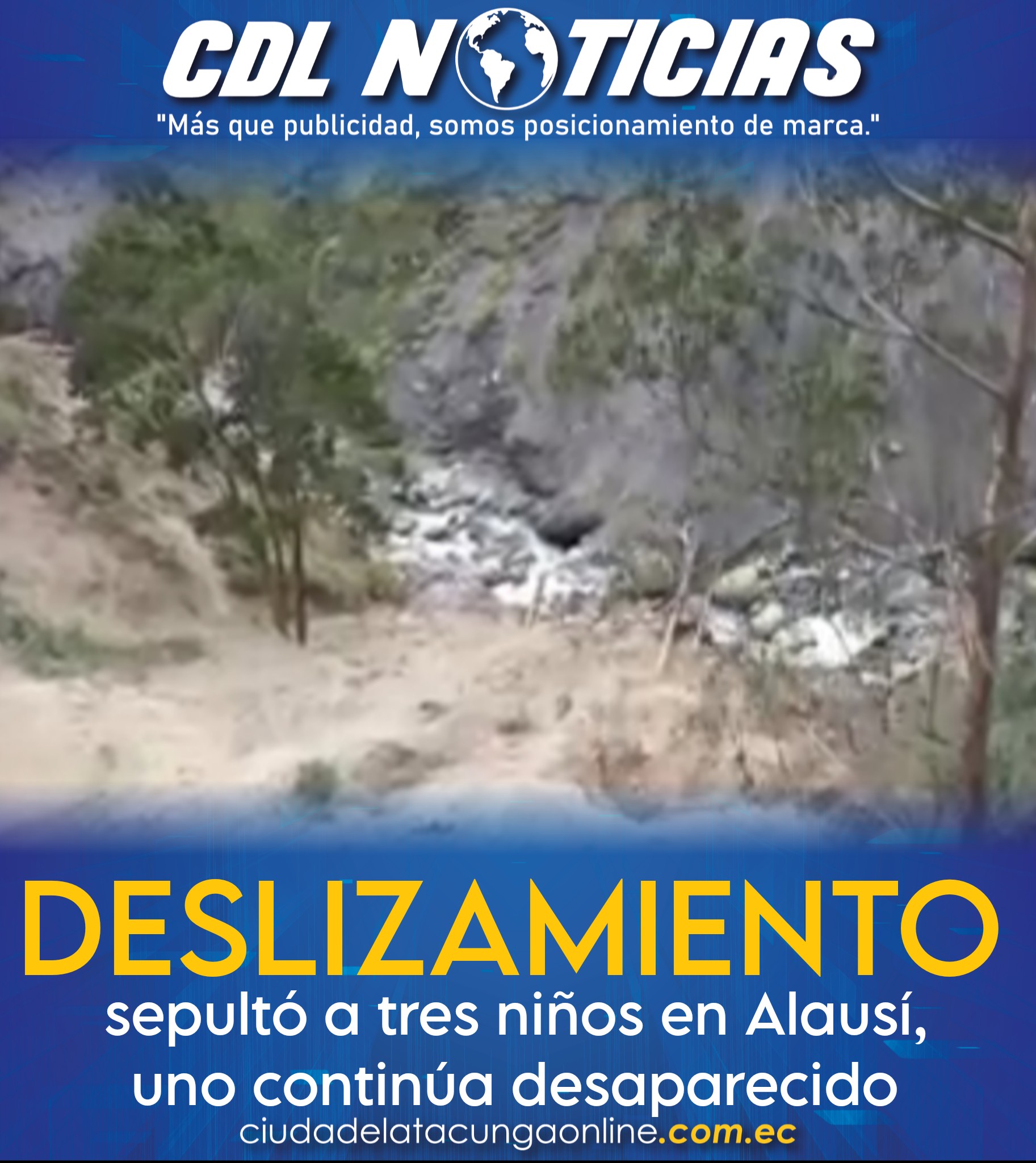 Chimborazo: Un nuevo deslizamiento sepultó a tres niños en Alausí, uno continúa desaparecido