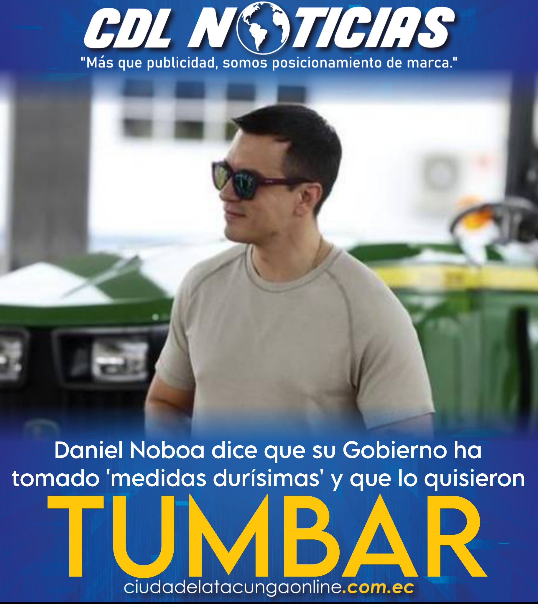 Daniel Noboa dice que su Gobierno ha tomado ‘medidas durísimas’ y que lo quisieron tumbar