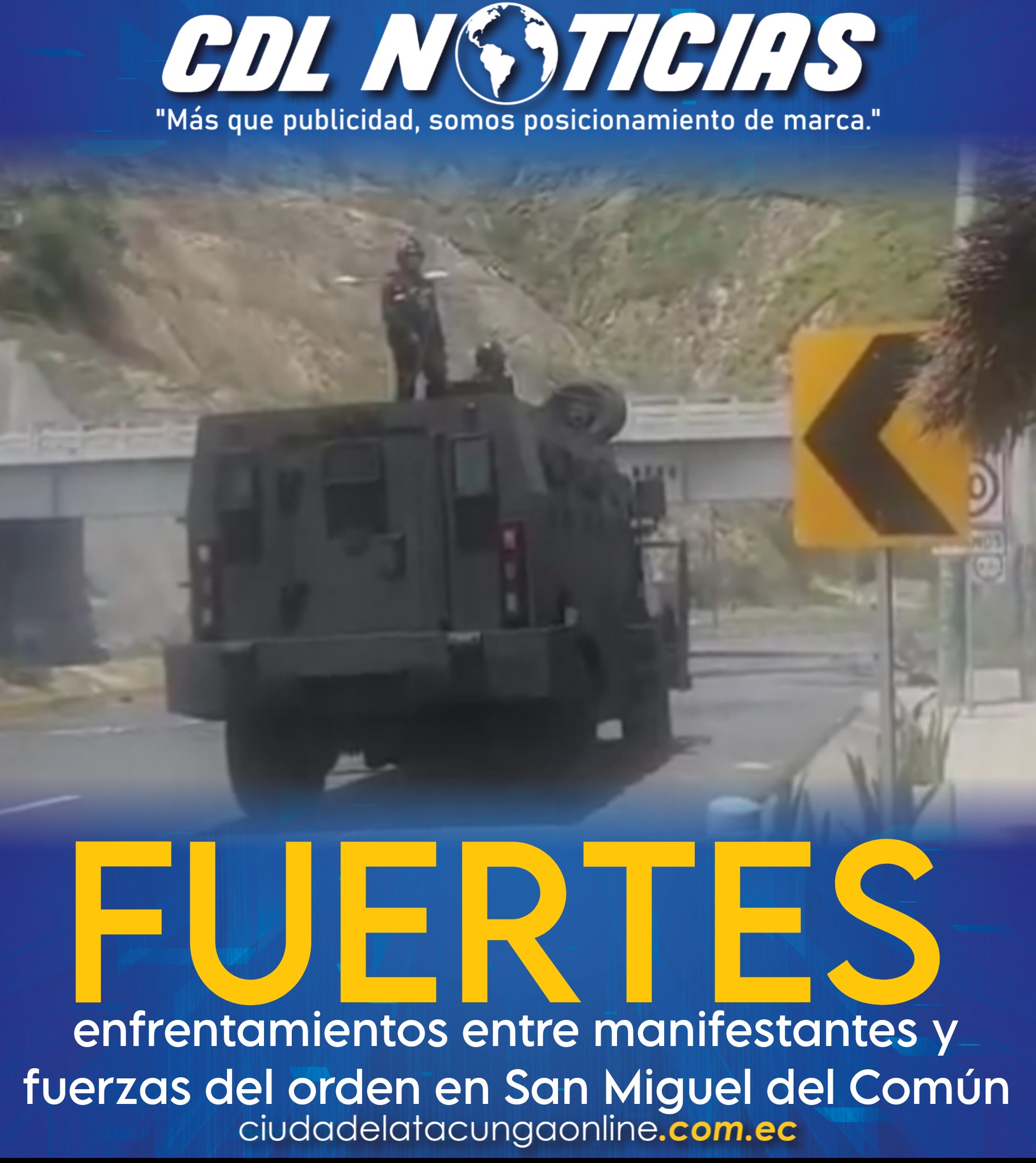 Fuertes enfrentamientos entre manifestantes y fuerzas del orden en San Miguel del Común