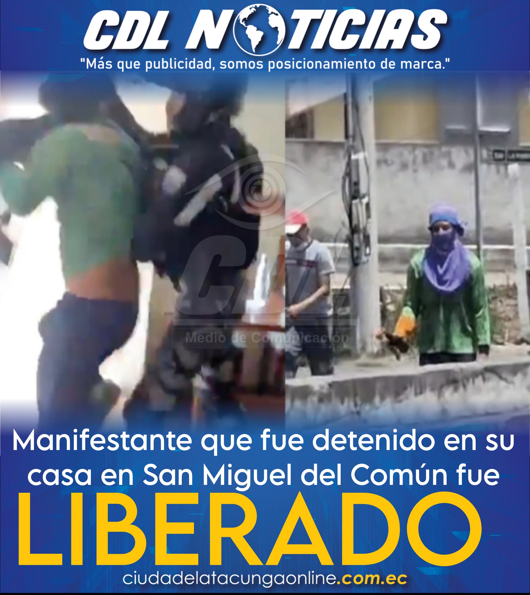 Manifestante que fue detenido en su casa en San Miguel del Común fue liberado con medidas sustitutivas