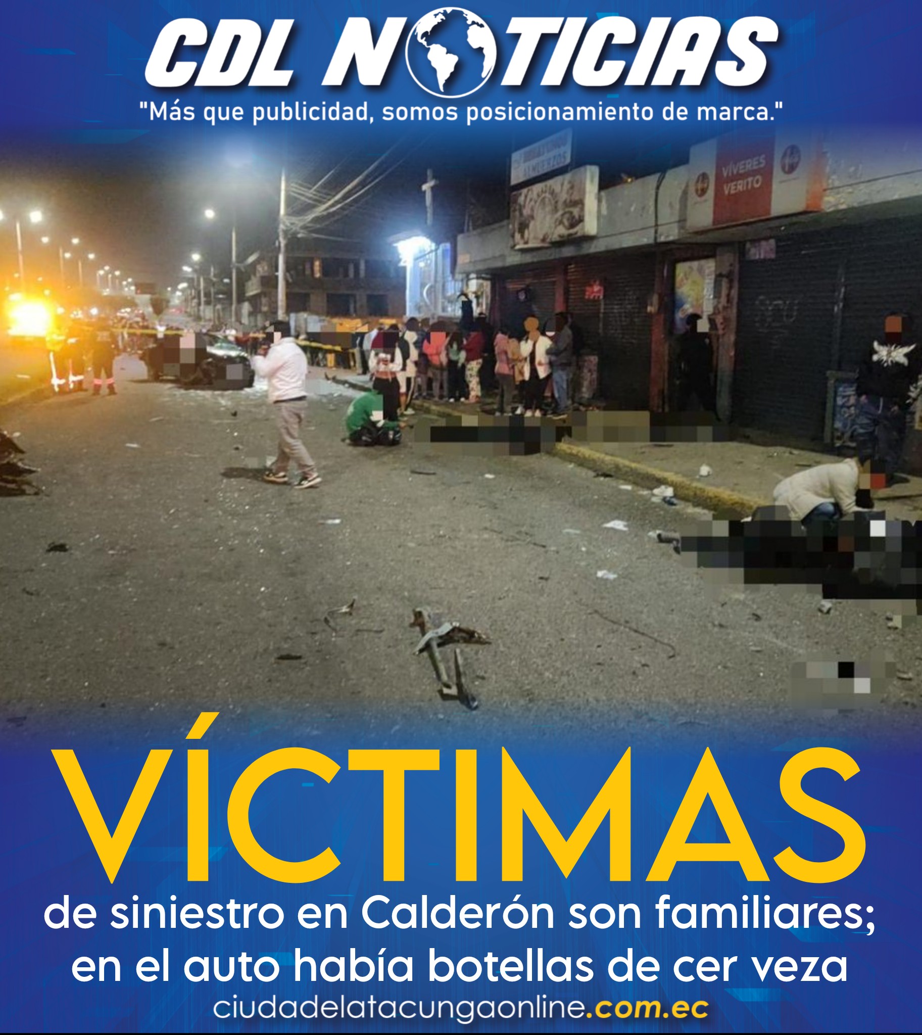 Víctimas de siniestro en Calderón son familiares; en el auto había botellas de cer veza