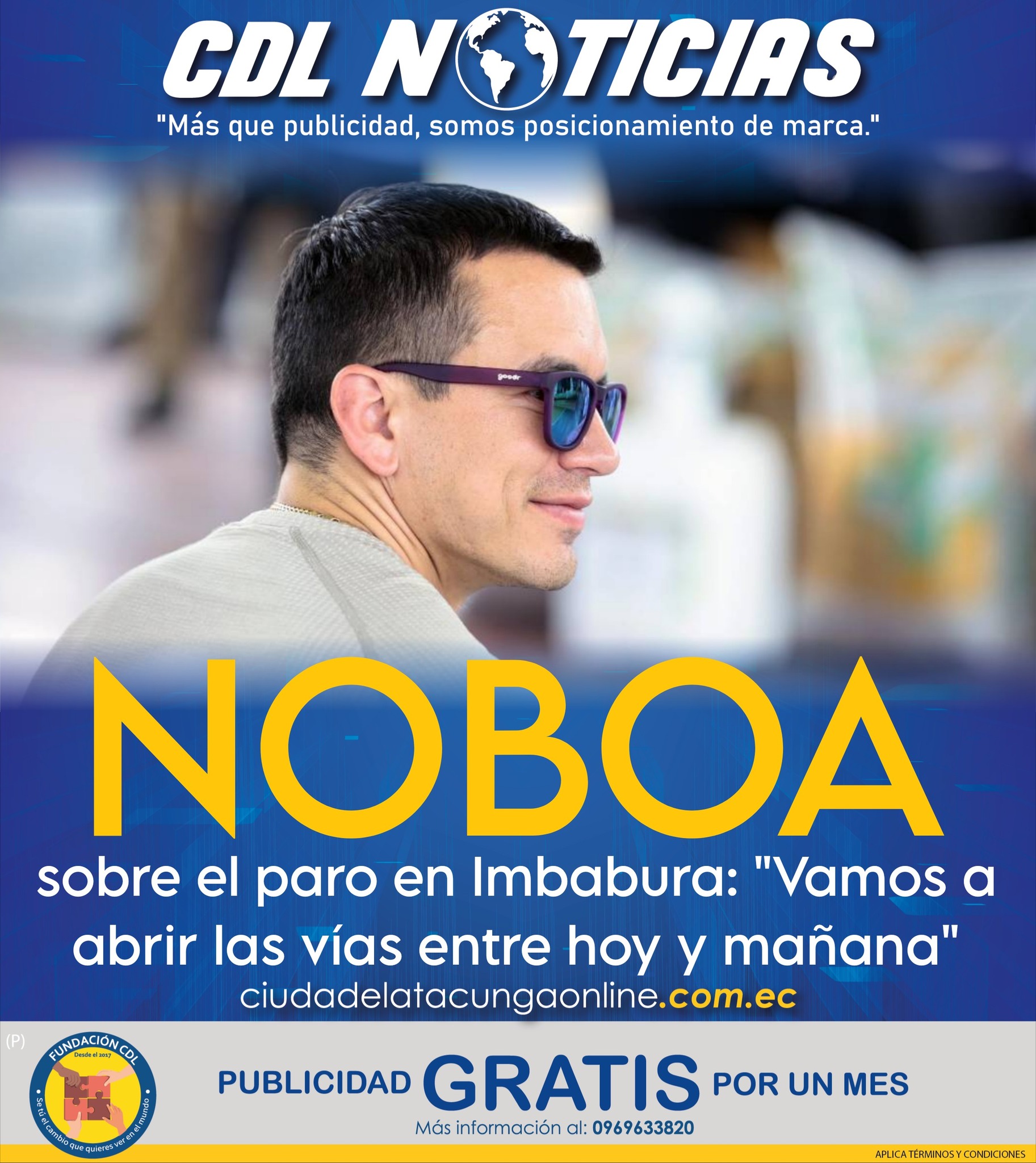 Daniel Noboa sobre el paro en Imbabura: «Vamos a abrir las vías entre hoy y mañana»