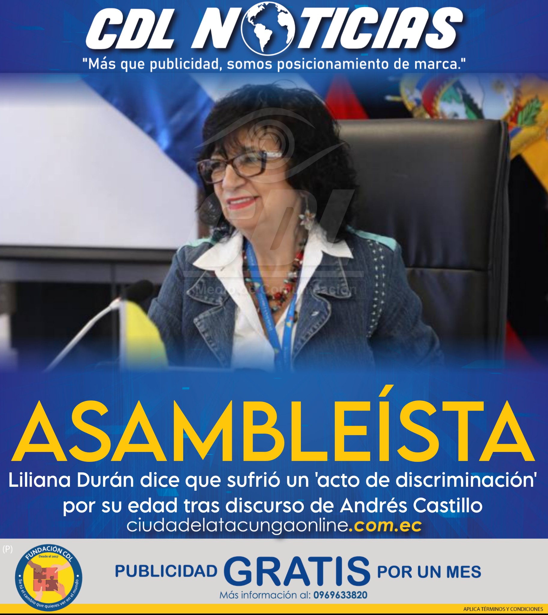 Asambleísta Liliana Durán dice que sufrió un ‘acto de discriminación’ por su edad tras discurso de Andrés Castillo