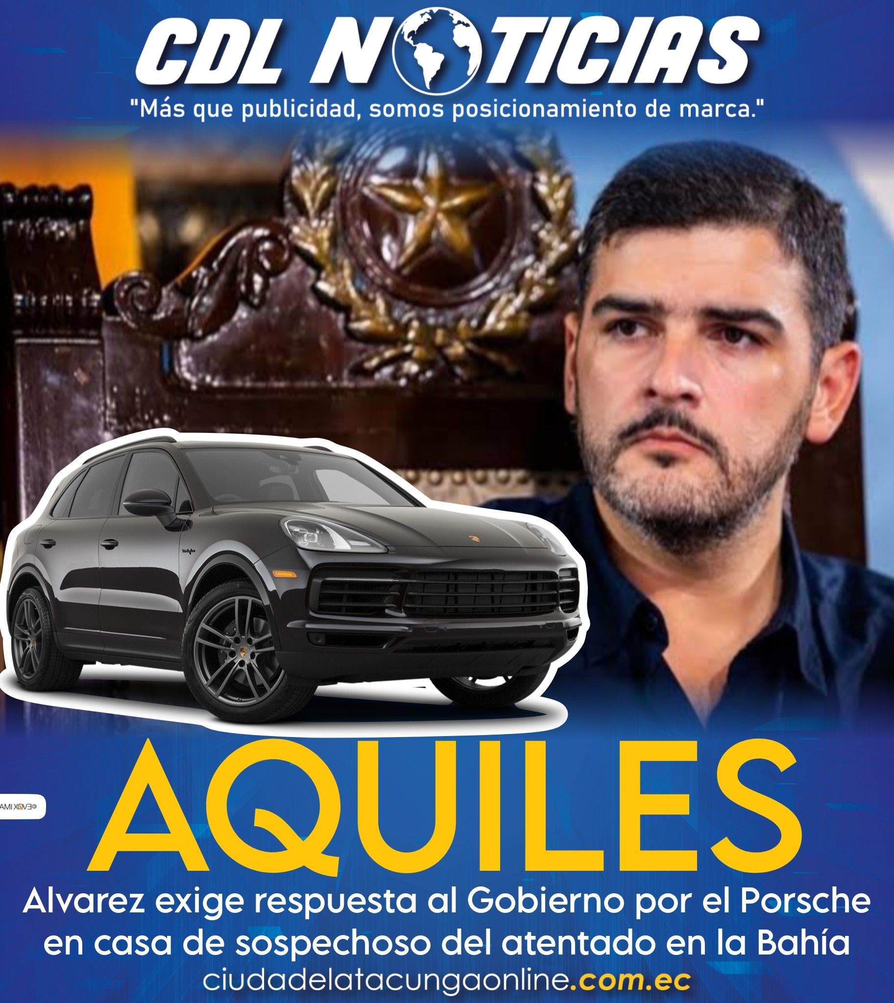 Aquiles Alvarez exige respuesta al Gobierno por el Porsche en casa de sospechoso del atentado en la Bahía