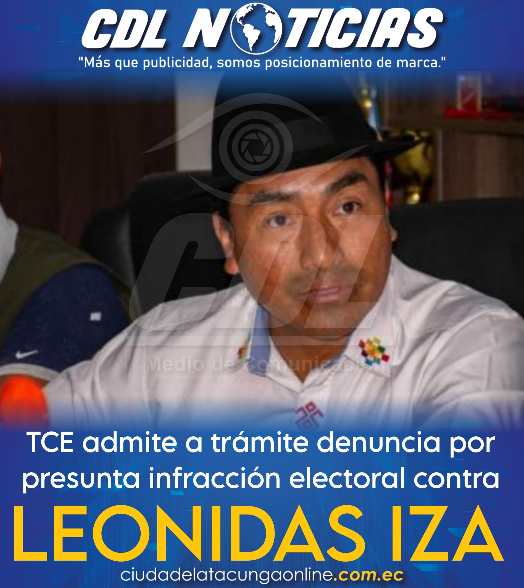 TCE admite a trámite denuncia por presunta infracción electoral contra Leonidas Iza
