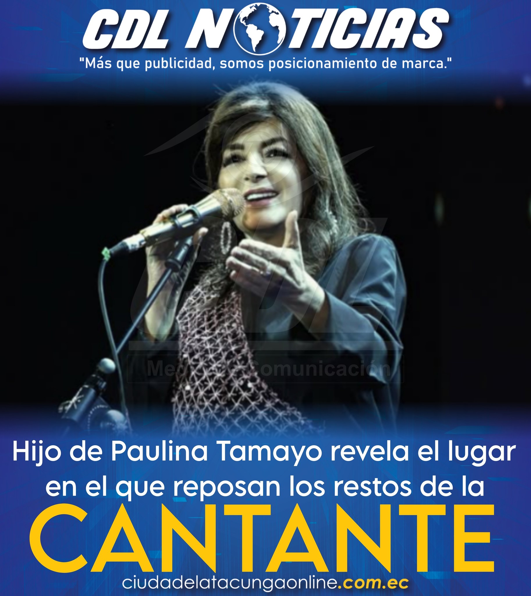 Hijo de Paulina Tamayo revela el lugar en el que reposan los restos de la cantante
