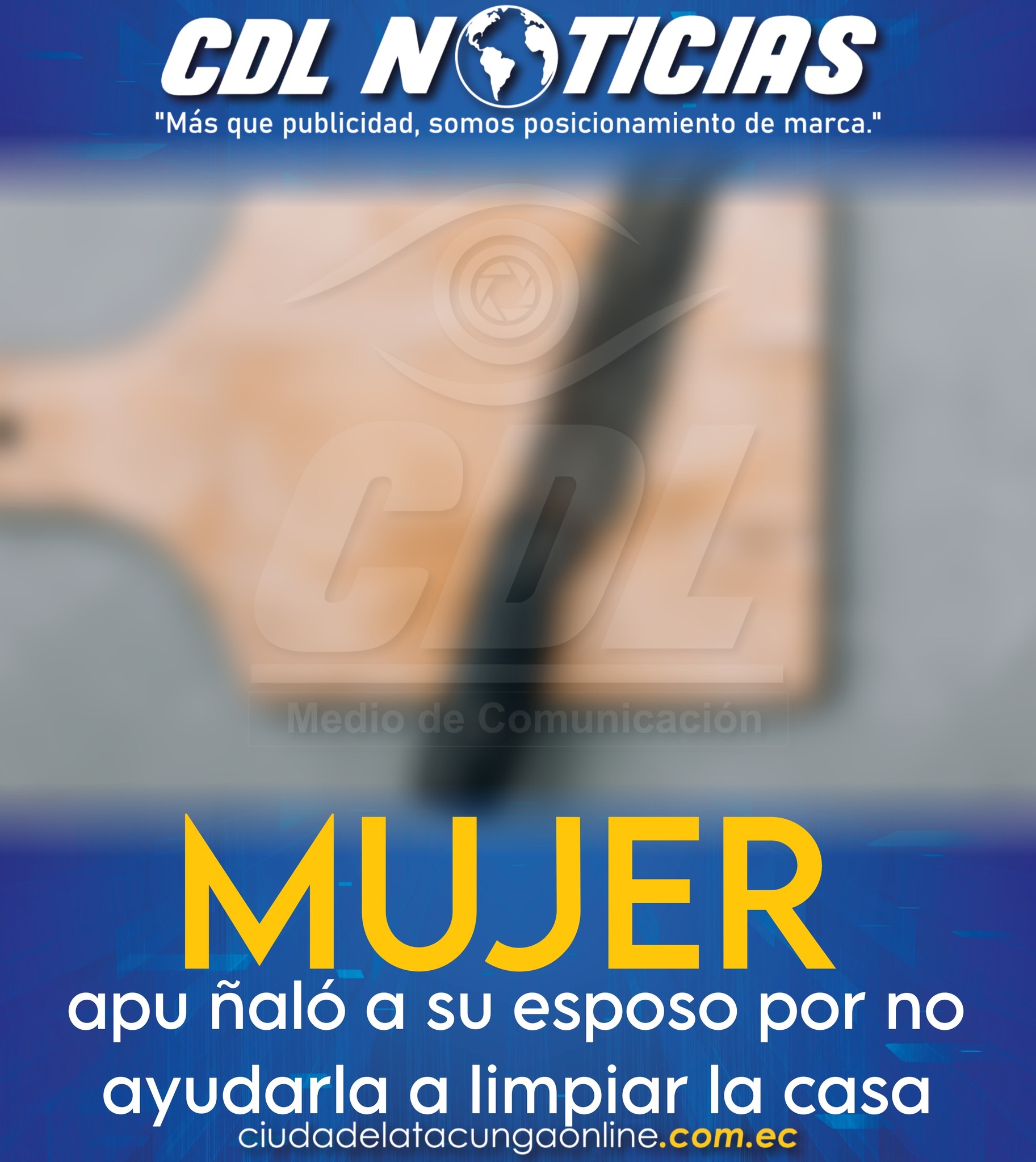 Mujer apu ñaló a su esposo por no ayudarla a limpiar la casa