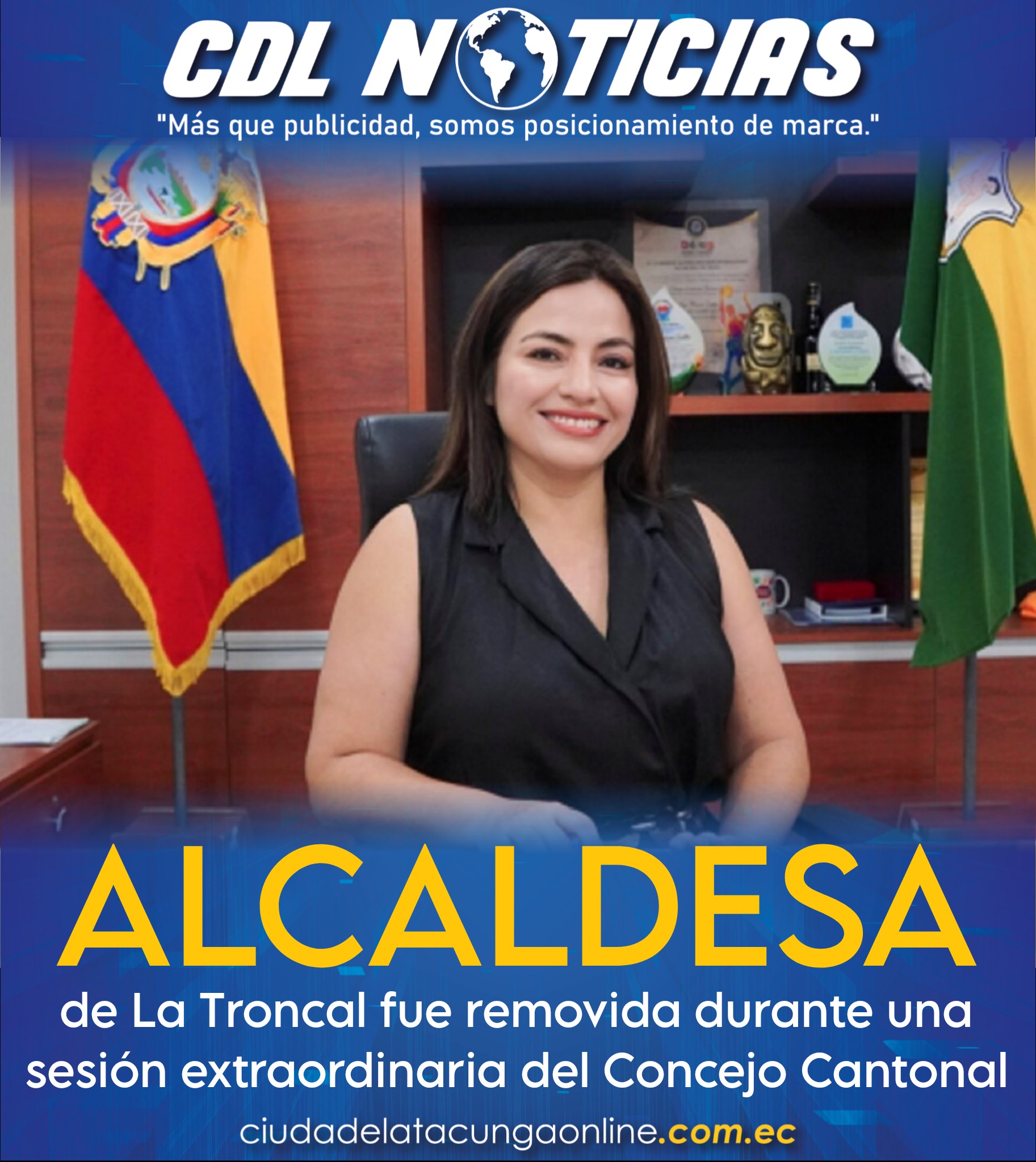 Miriam Castro fue removida como alcaldesa de La Troncal durante una sesión extraordinaria del Concejo Cantonal