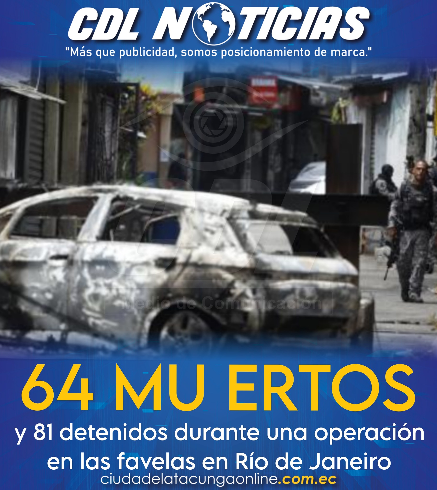 64 mu ertos y 81 detenidos durante una operación en las favelas en Río de Janeiro