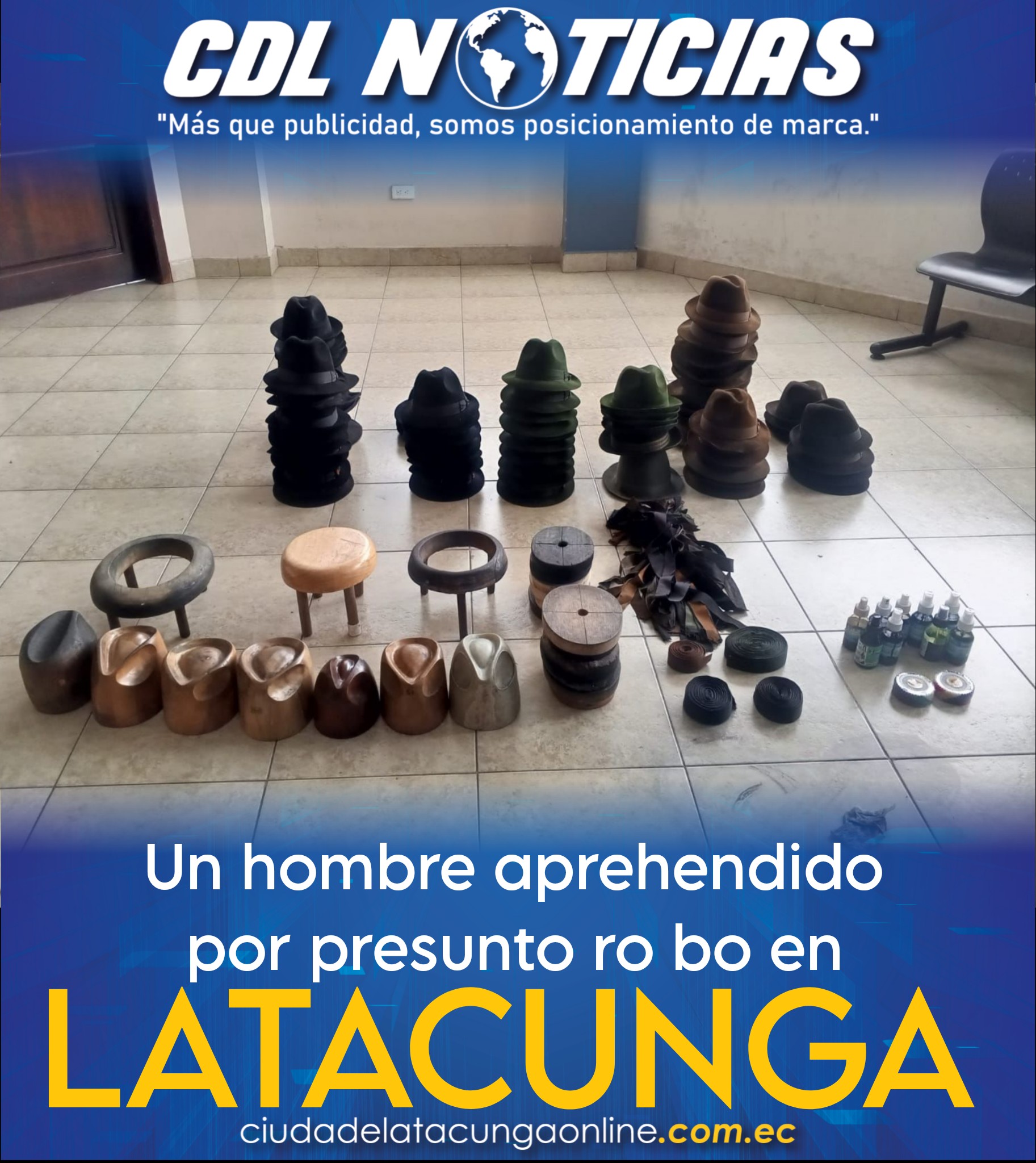 Un hombre aprehendido por presunto robo en Latacunga