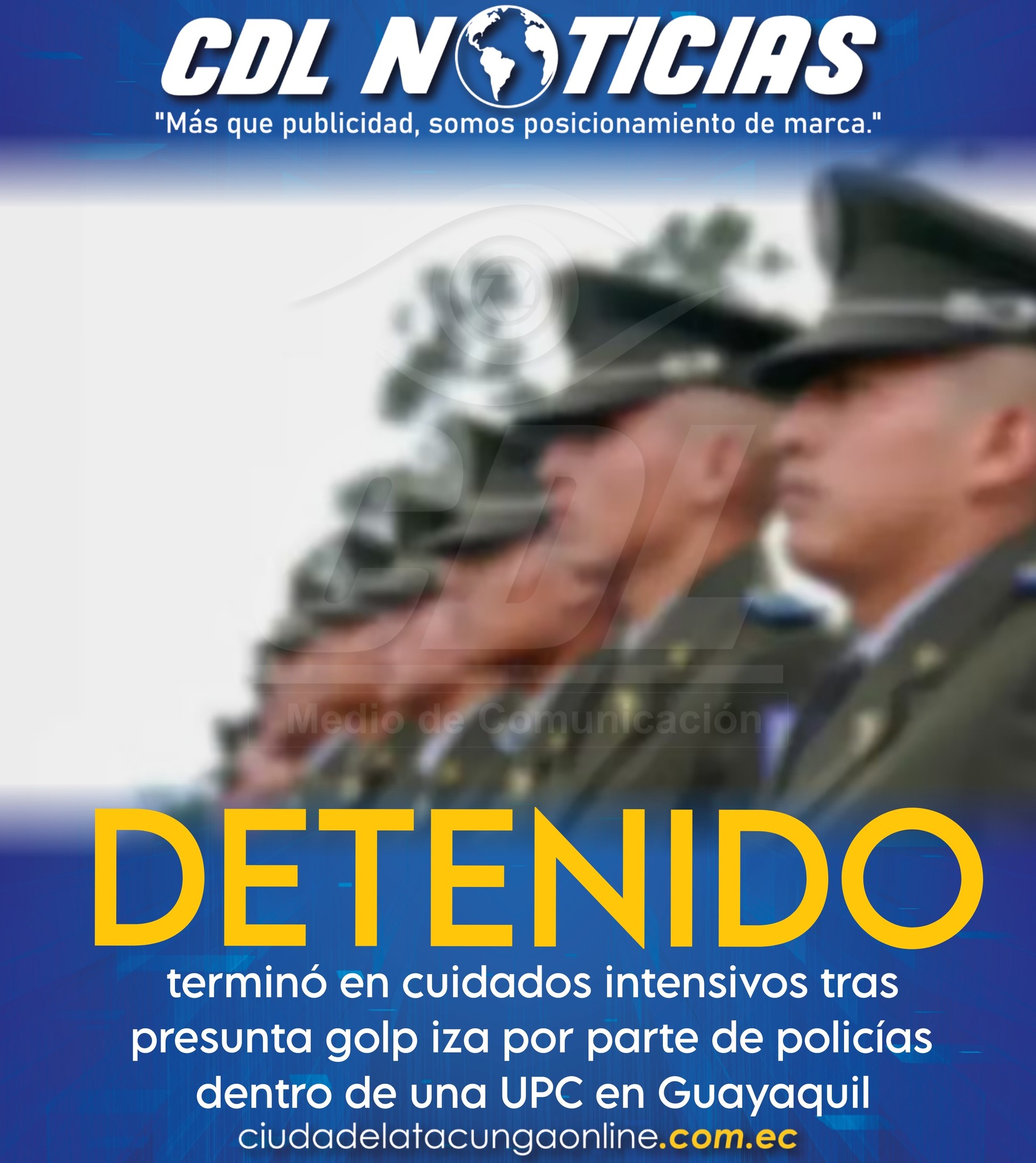 Detenido terminó en cuidados intensivos tras presunta golpiza por parte de policías dentro de una UPC en Guayaquil