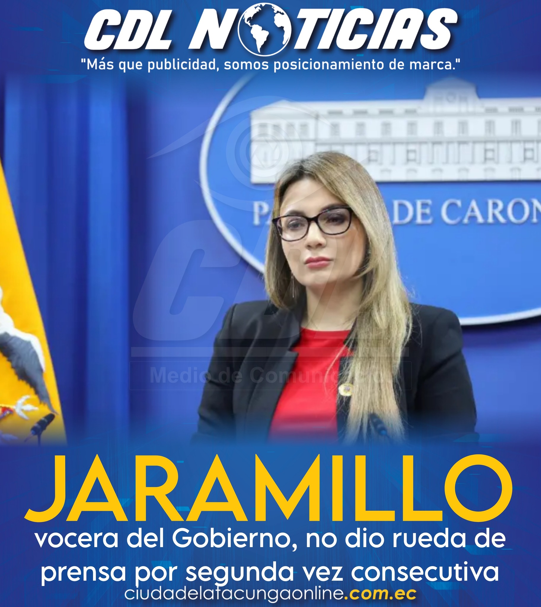 Carolina Jaramillo, vocera del Gobierno, no dio rueda de prensa por segunda vez consecutiva