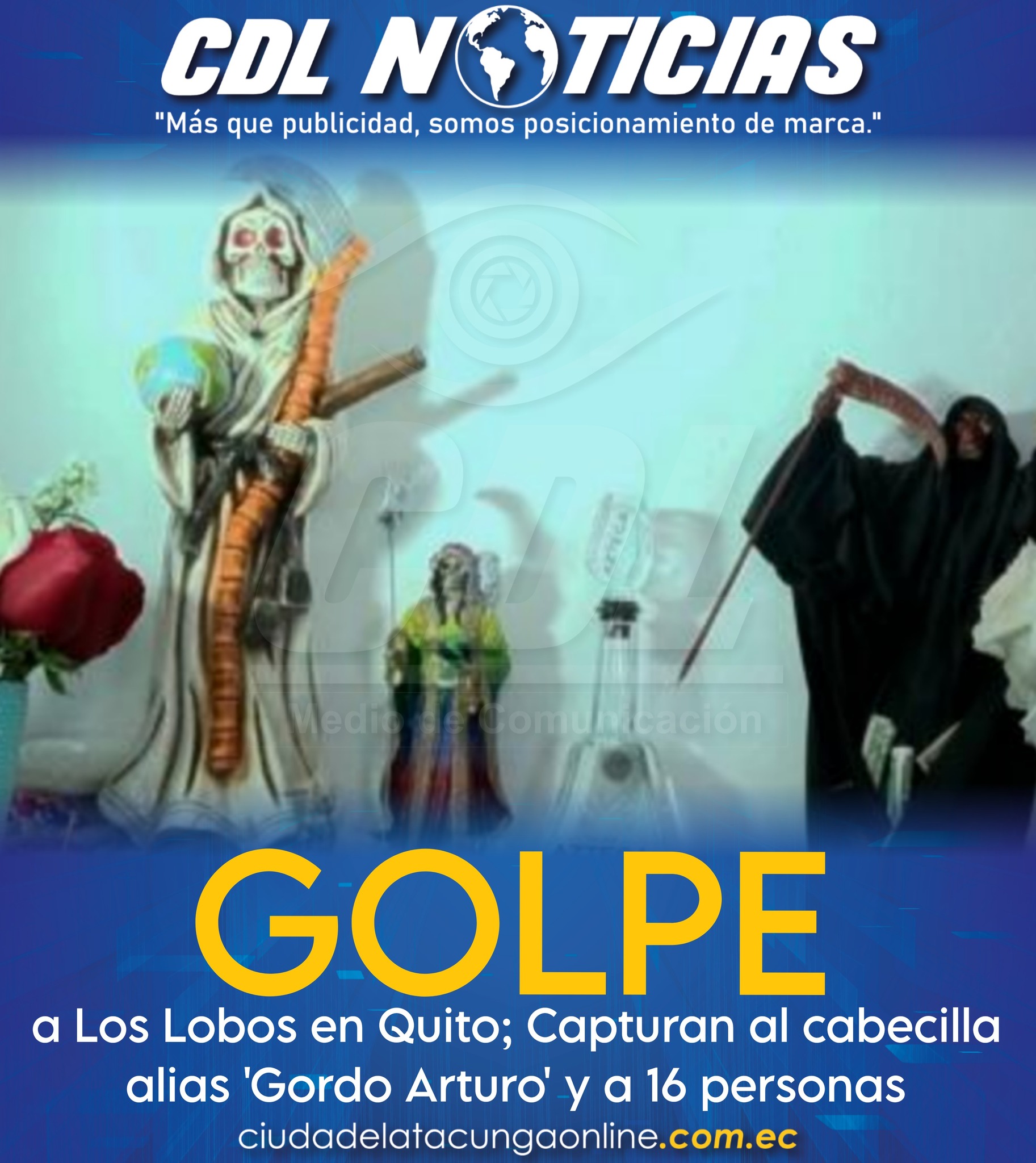 Golpe a Los Lobos en Quito; Capturan al cabecilla alias ‘Gordo Arturo’ y a 16 personas