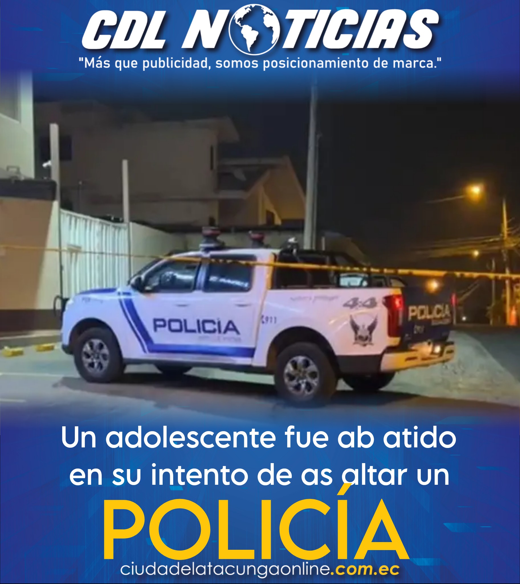 Un adolescente fue abatido en su intento de asaltar un policía