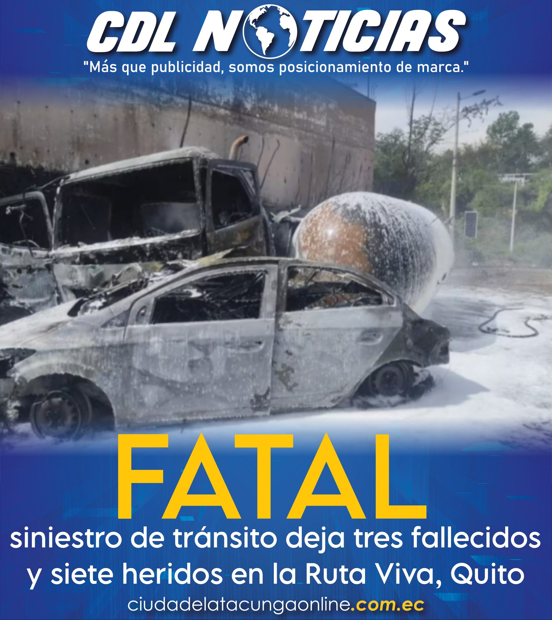 Fatal siniestro de tránsito deja tres fallecidos y siete heridos en la Ruta Viva, Quito