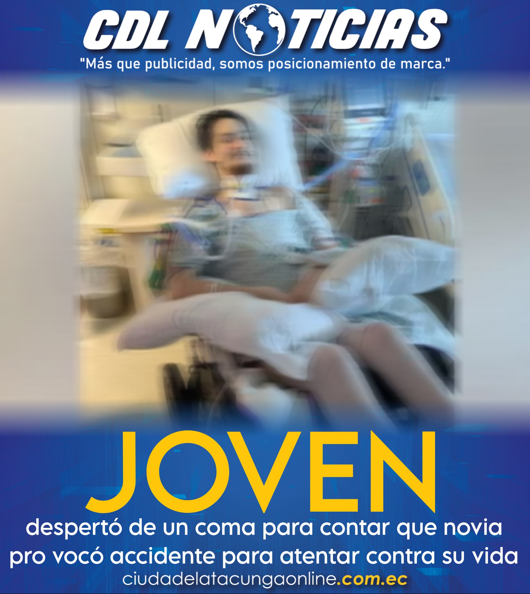 Joven despertó de un coma para contar que novia pro vocó accidente para atentar contra su vida