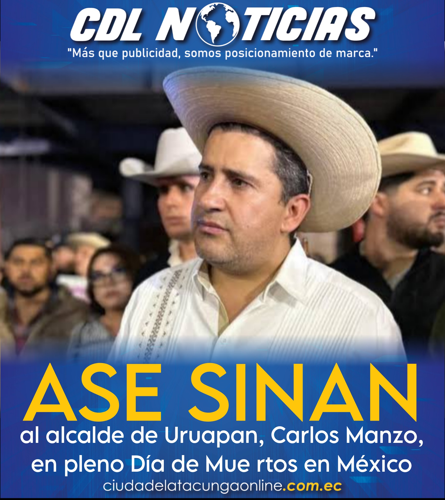 Ase sinan al alcalde de Uruapan, Carlos Manzo, en pleno Día de Mu ertos en México