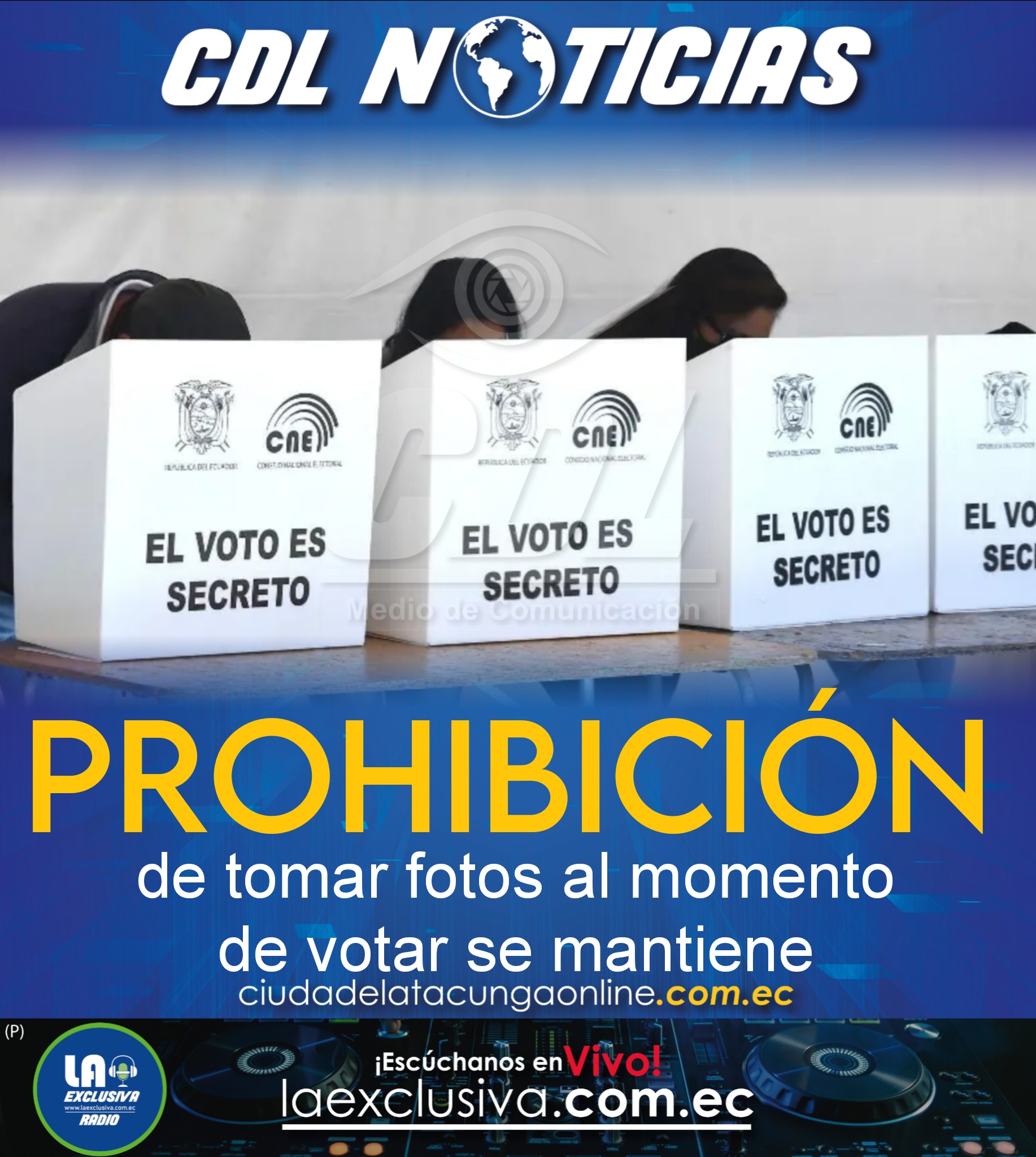 Referéndum y consulta popular 2025: La prohibición de tomar fotos al momento de votar se mantiene