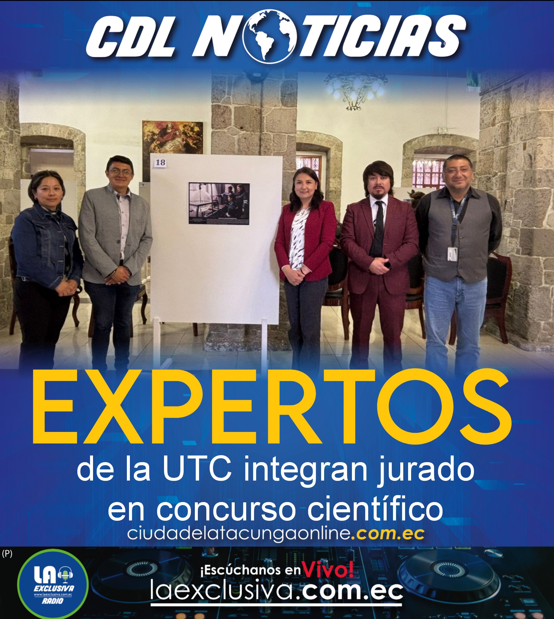 Expertos de la UTC integran jurado en concurso científico.