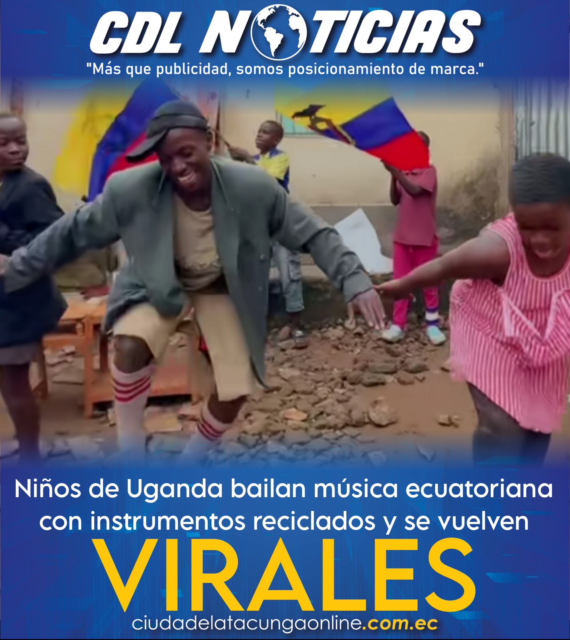 Niños de Uganda bailan música ecuatoriana con instrumentos reciclados y se vuelven virales