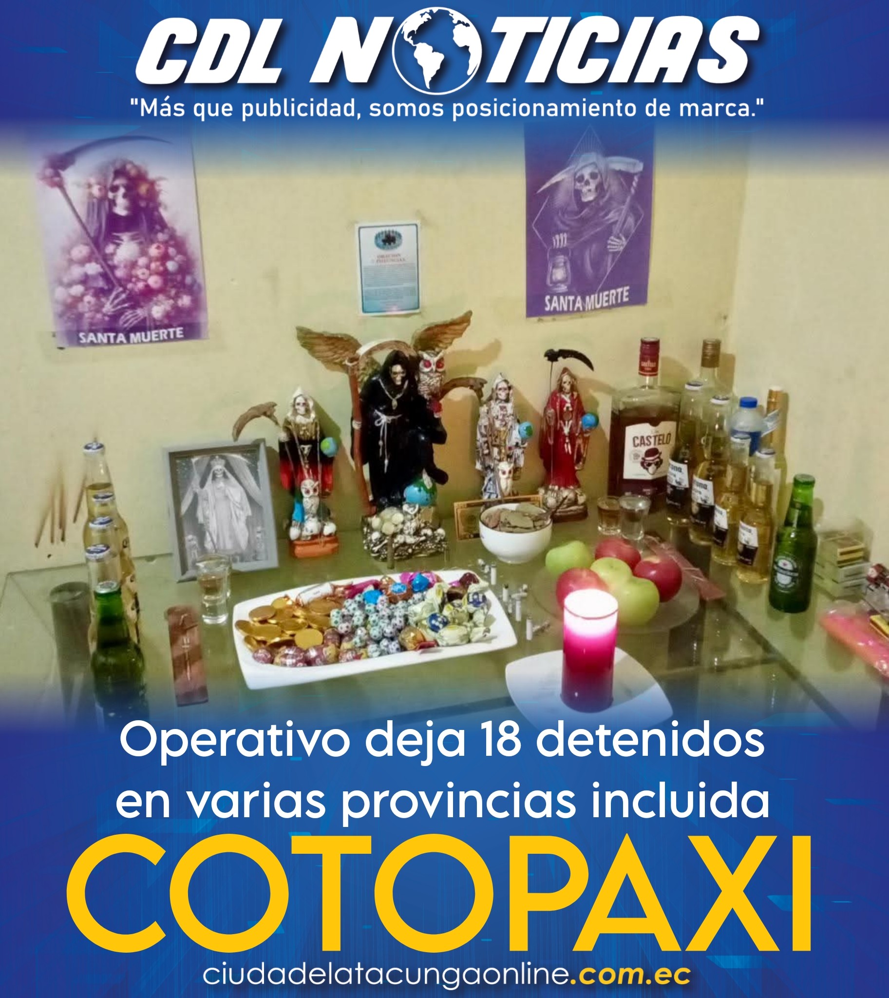 Operativo deja 18 detenidos en varias provincias incluida Cotopaxi