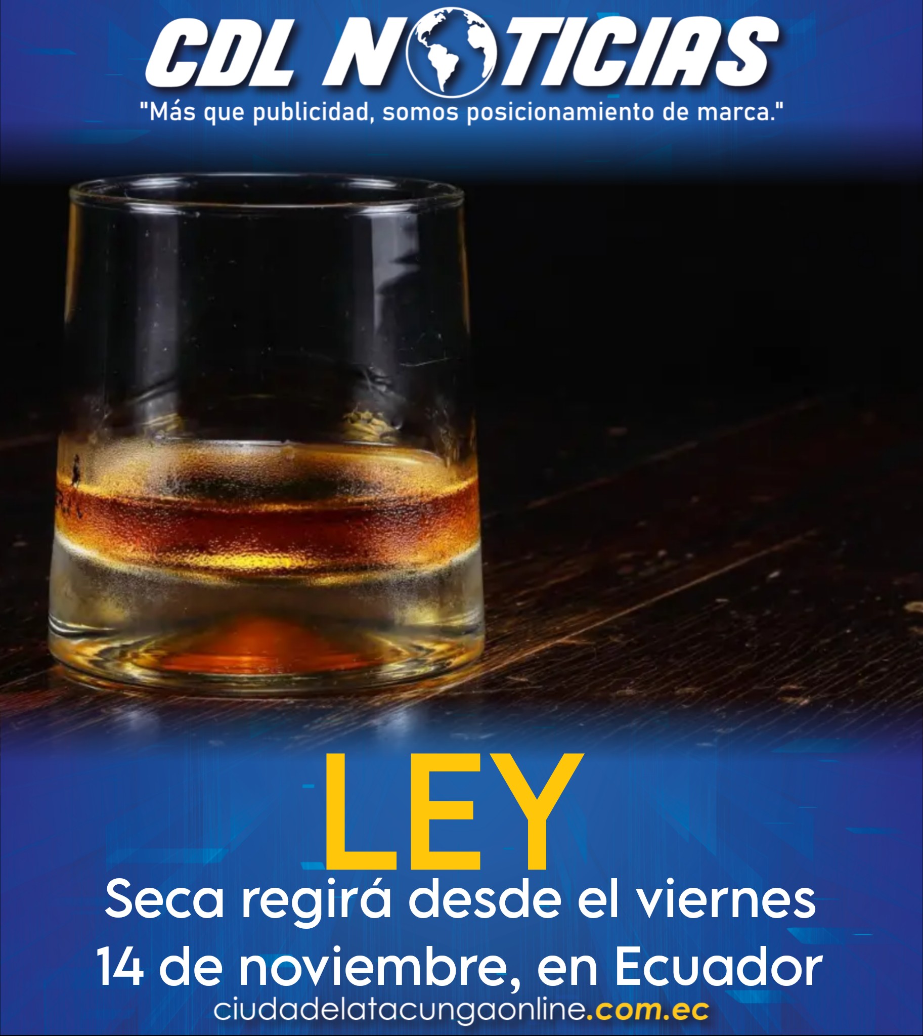Consulta Popular 2025 | La Ley Seca regirá desde el viernes 14 de noviembre, en Ecuador