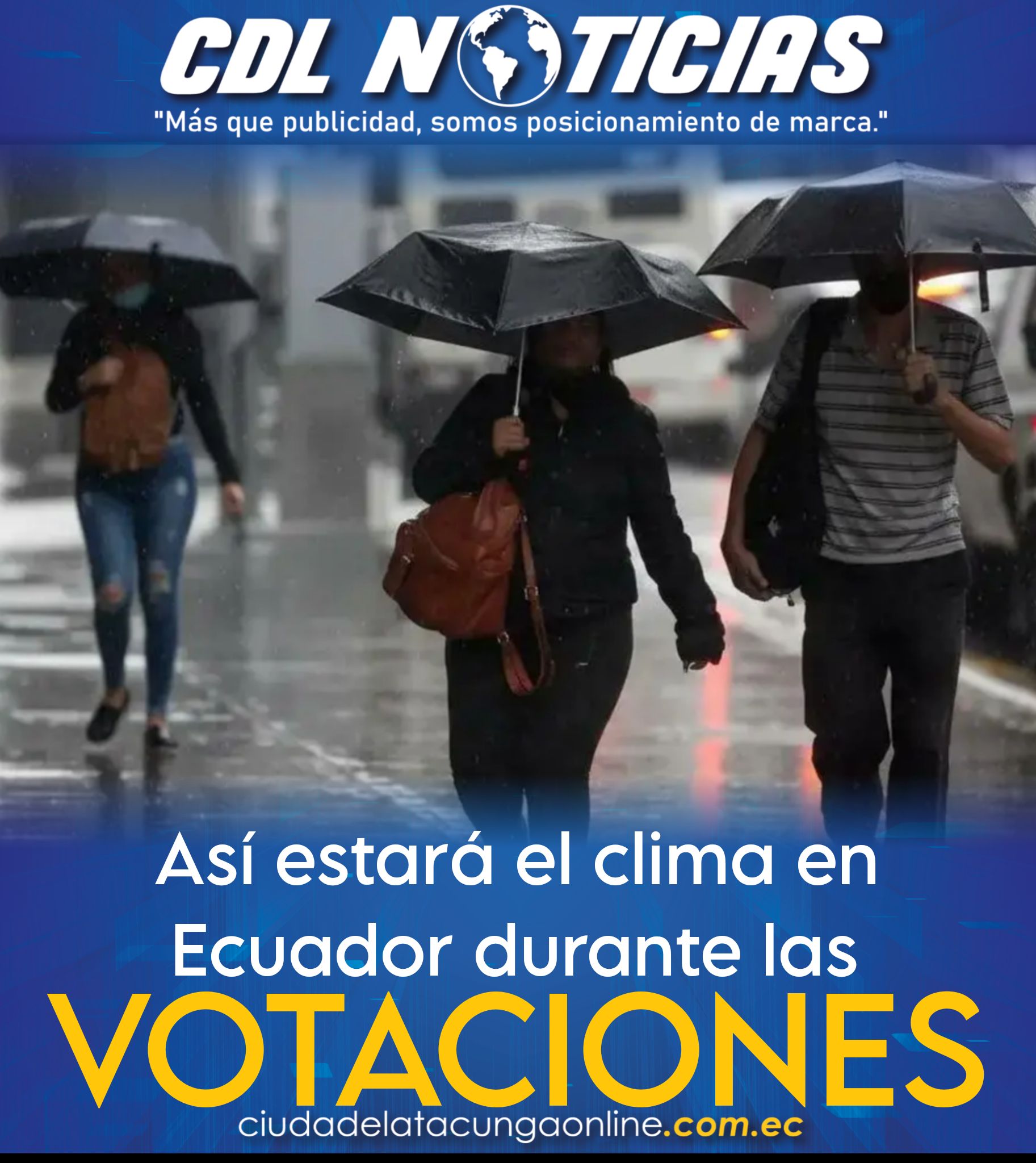 Consulta popular y referéndum 2025 | Así estará el clima en Ecuador durante los comicios