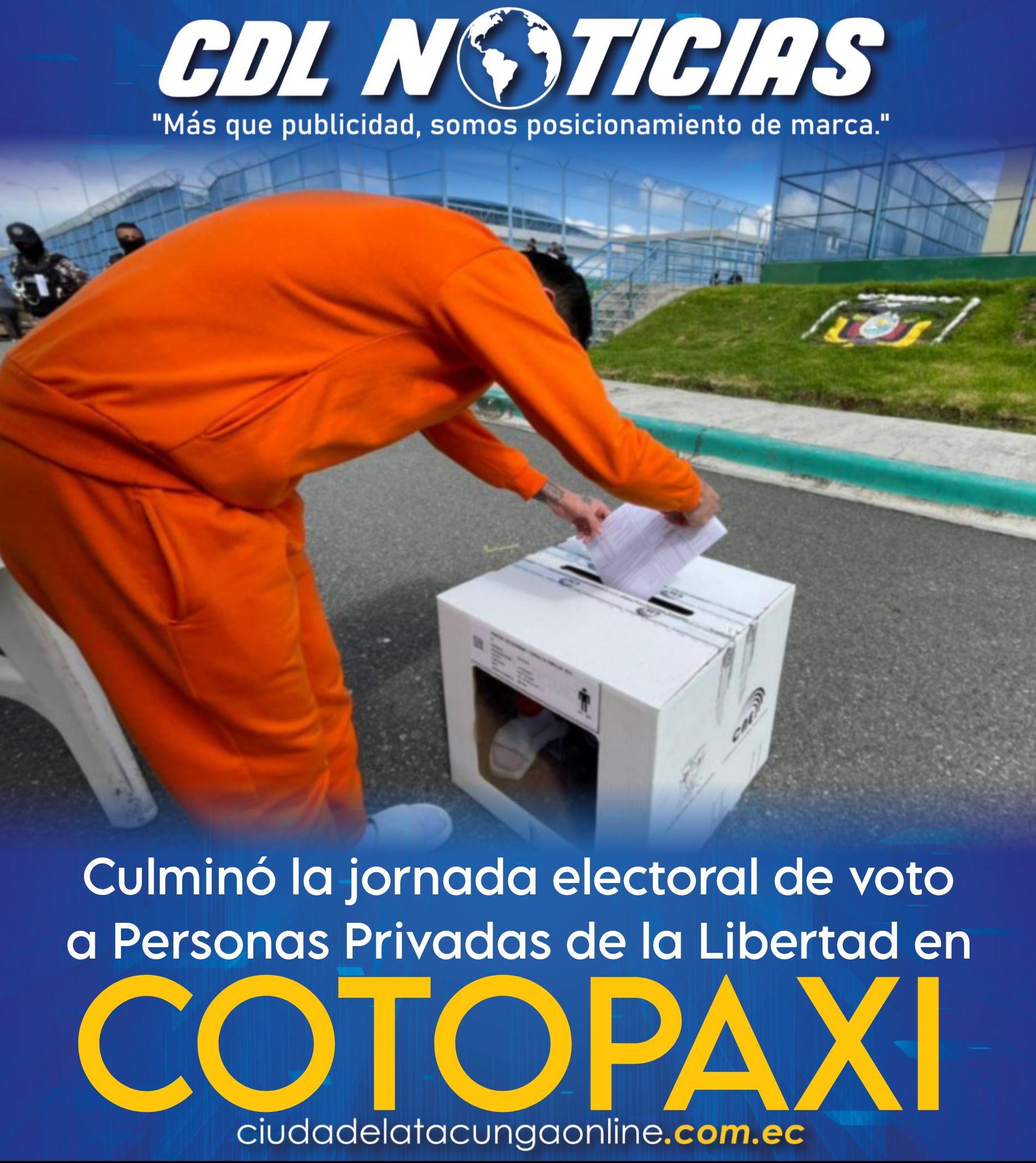 Culminó la jornada electoral de voto a Personas Privadas de la Libertad en Cotopaxi