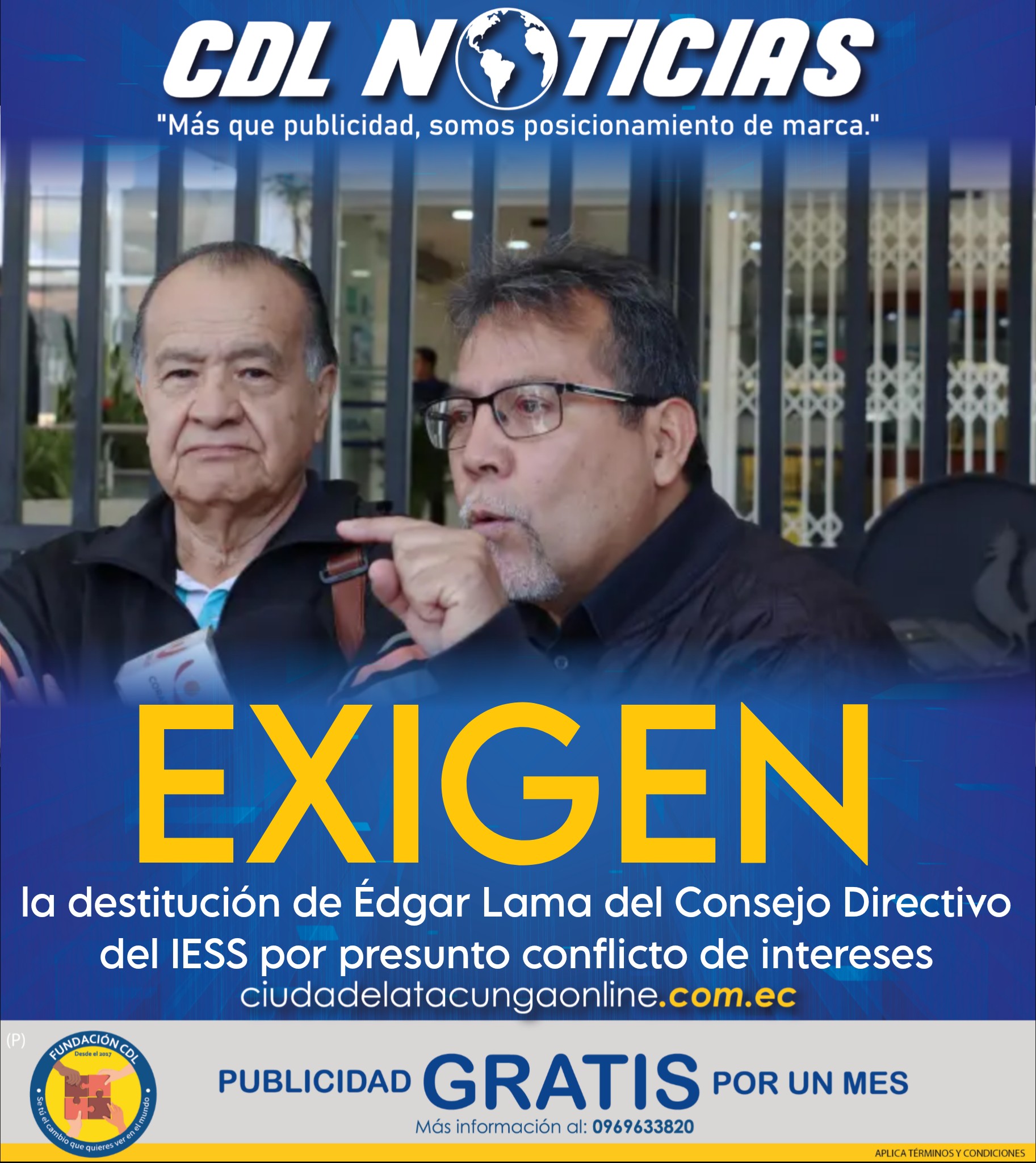 Exigen la destitución de Édgar Lama del Consejo Directivo del IESS por presunto conflicto de intereses