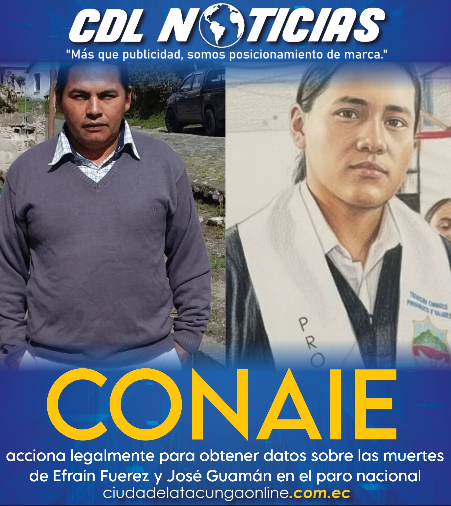 La Conaie acciona legalmente para obtener datos sobre las muertes de Efraín Fuerez y José Guamán en el paro nacional