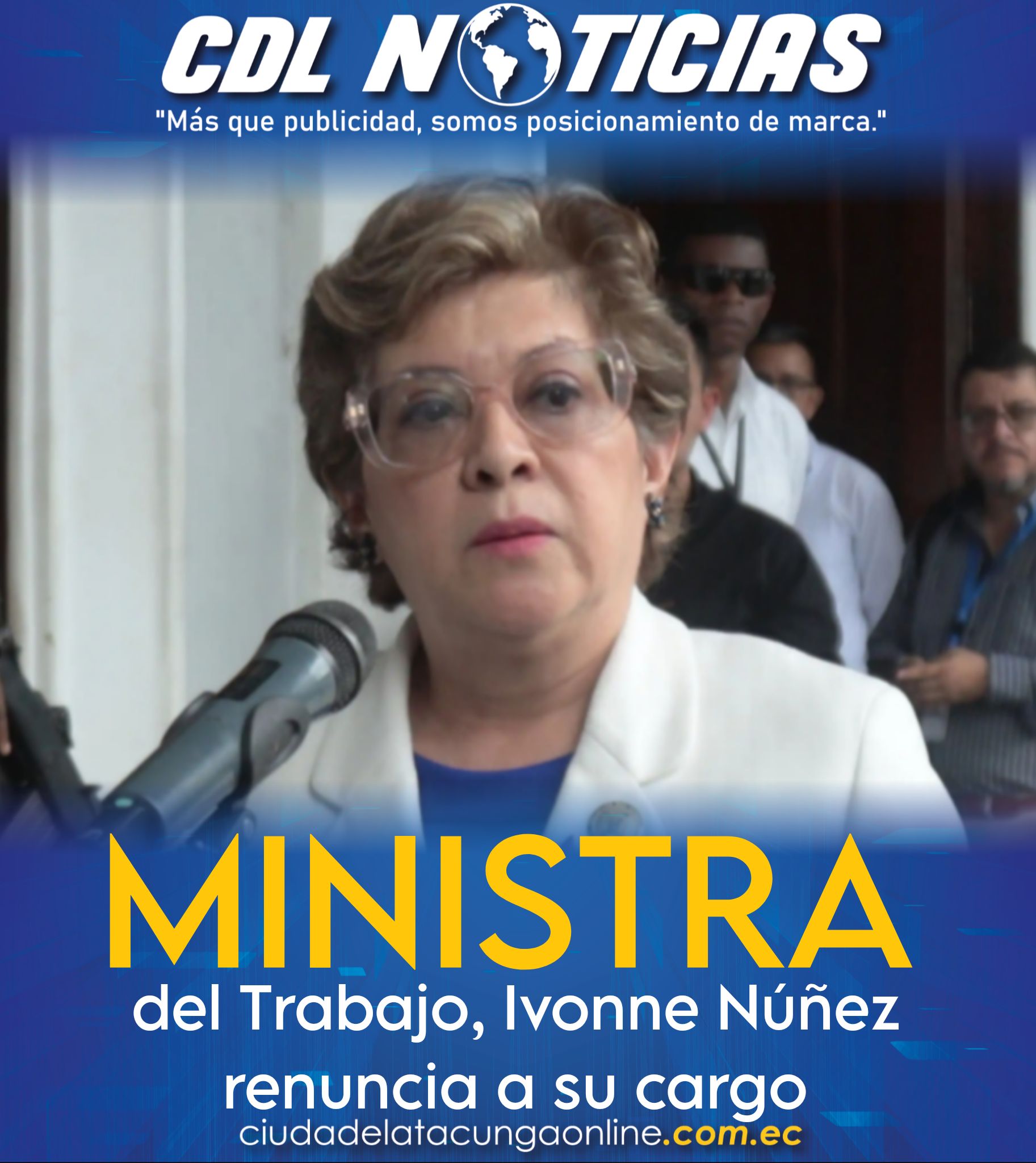 Ministra del Trabajo, Ivonne Núñez renuncia a su cargo