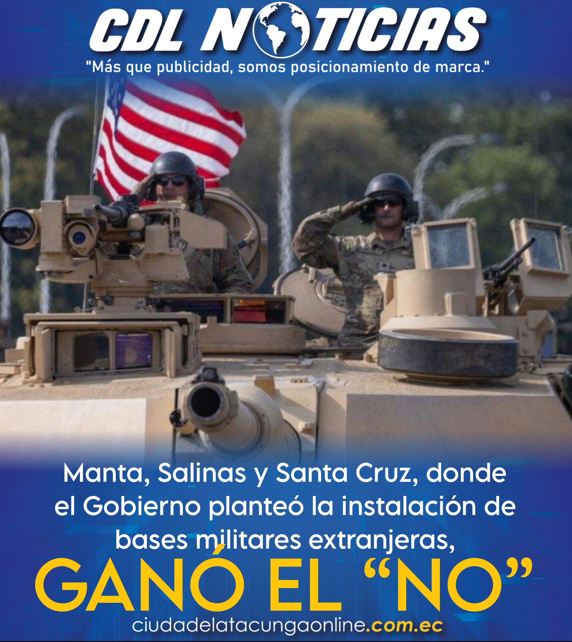 Manta, Salinas y Santa Cruz, donde el Gobierno planteó la instalación de bases militares extranjeras, ganó el “No”