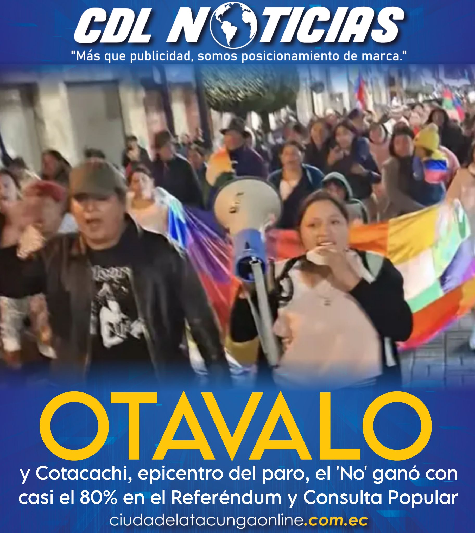 En Otavalo y Cotacachi, epicentro del paro, el ‘No’ ganó con casi el 80% en el Referéndum y Consulta Popular