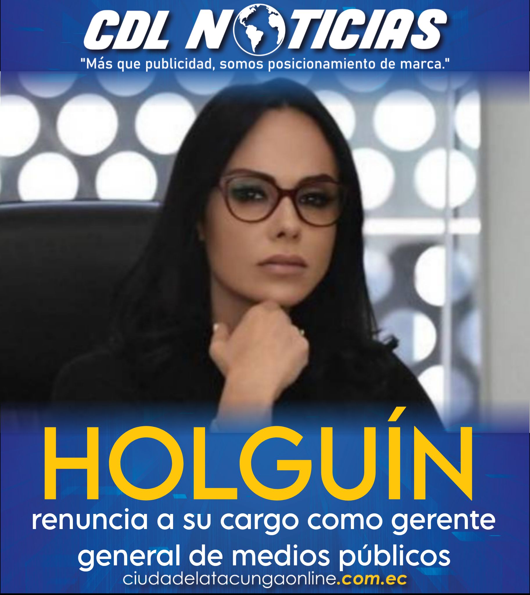Marcela Holguín renuncia a su cargo como gerente general de medios públicos