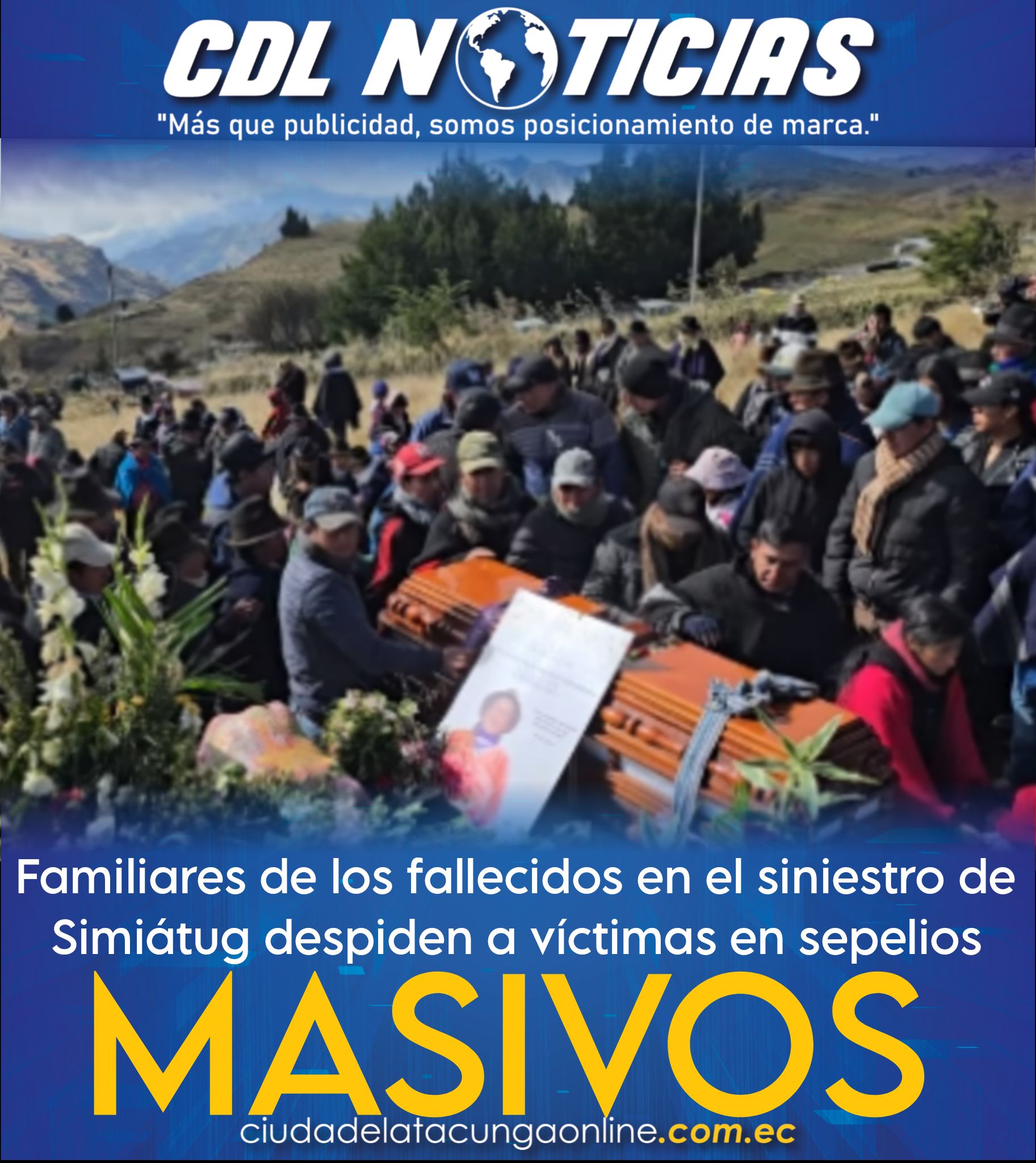 Familiares de los fallecidos en el siniestro de Simiátug despiden a víctimas en sepelios masivos