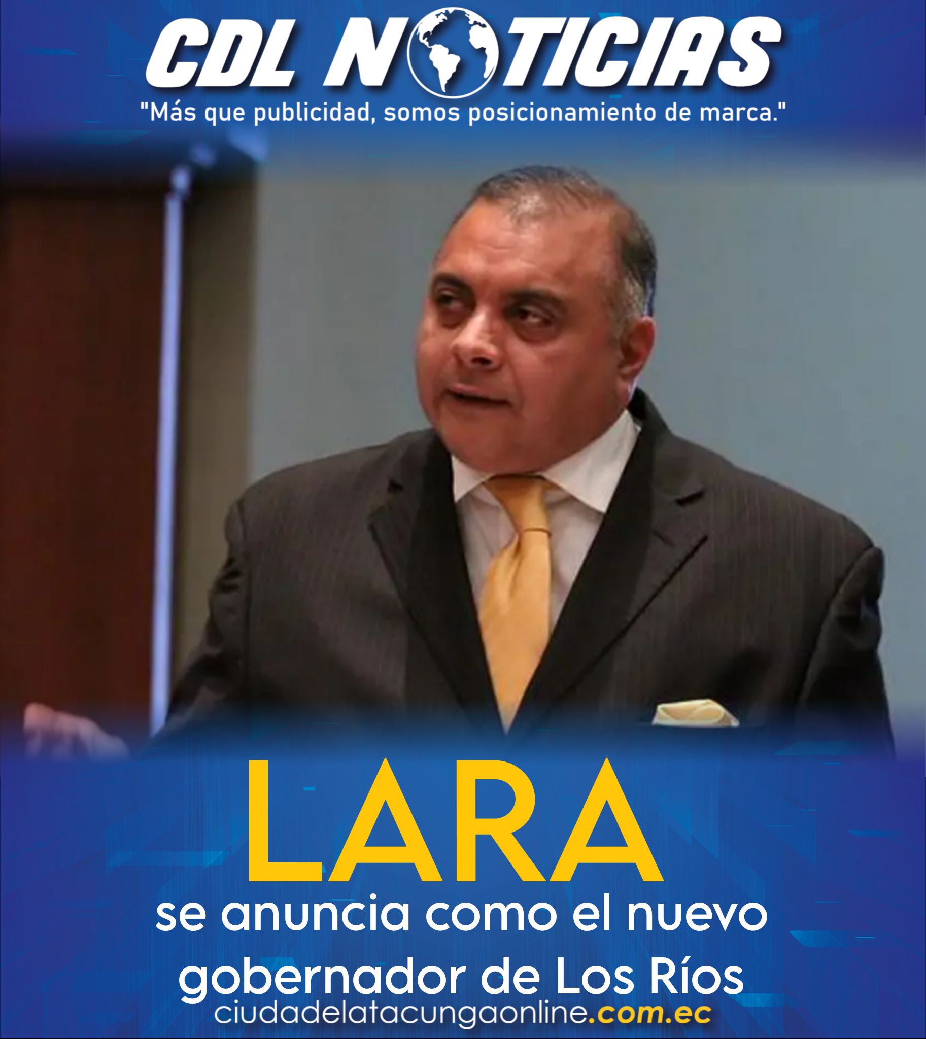 Galo Lara se anuncia como el nuevo gobernador de Los Ríos