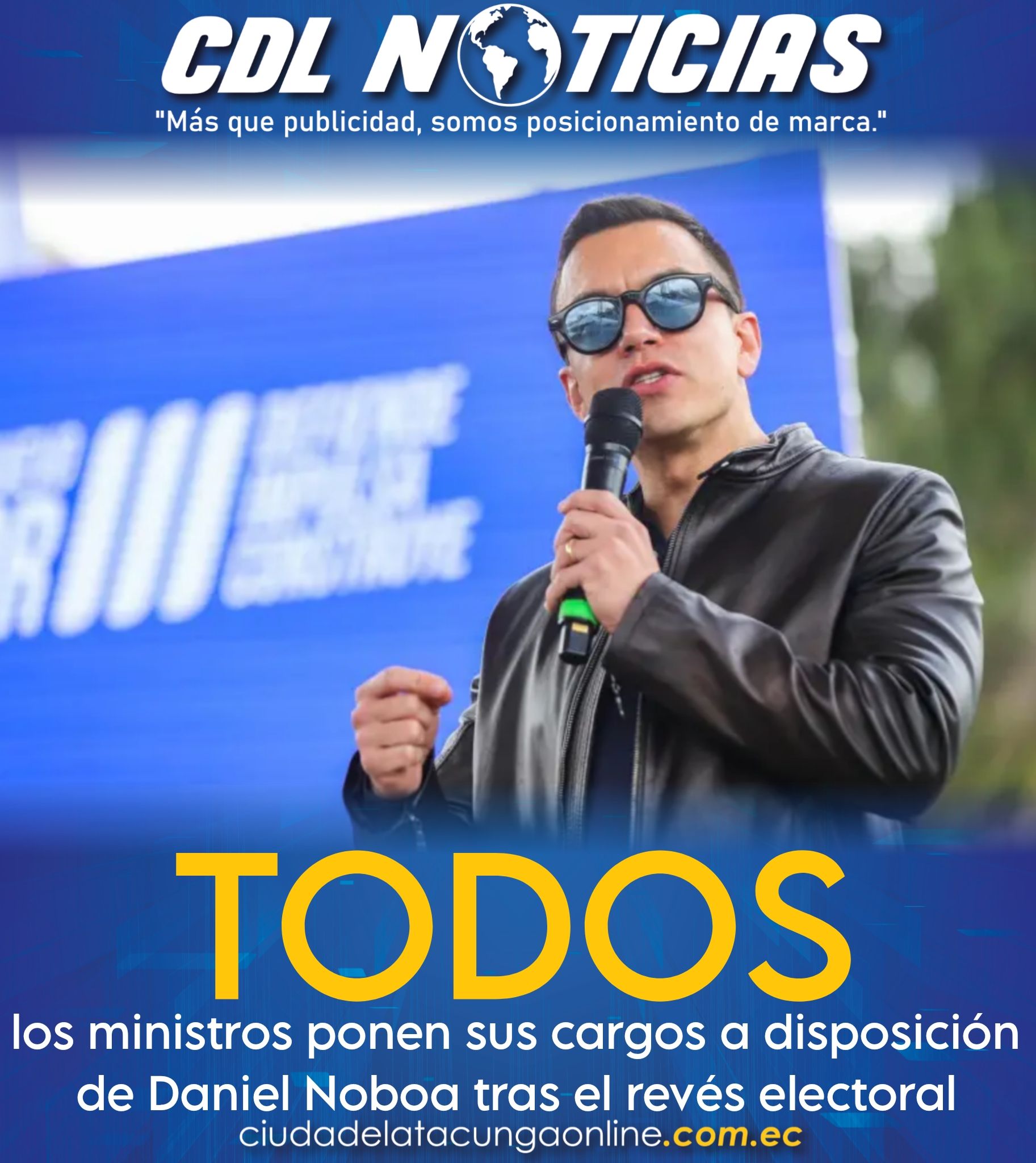 Todos los ministros ponen sus cargos a disposición de Daniel Noboa tras el revés electoral