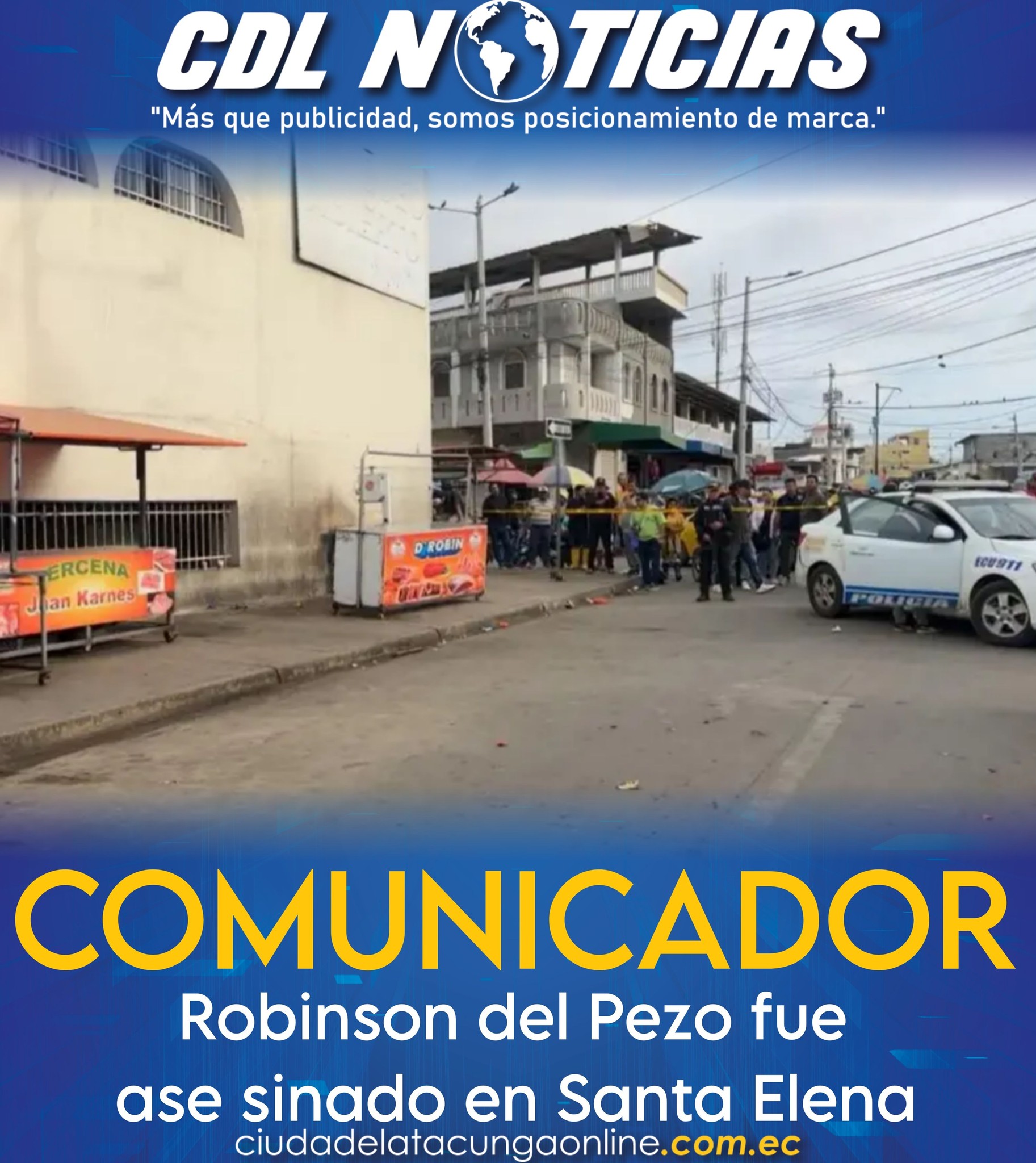 El comunicador Robinson del Pezo fue ase sinado en Santa Elena